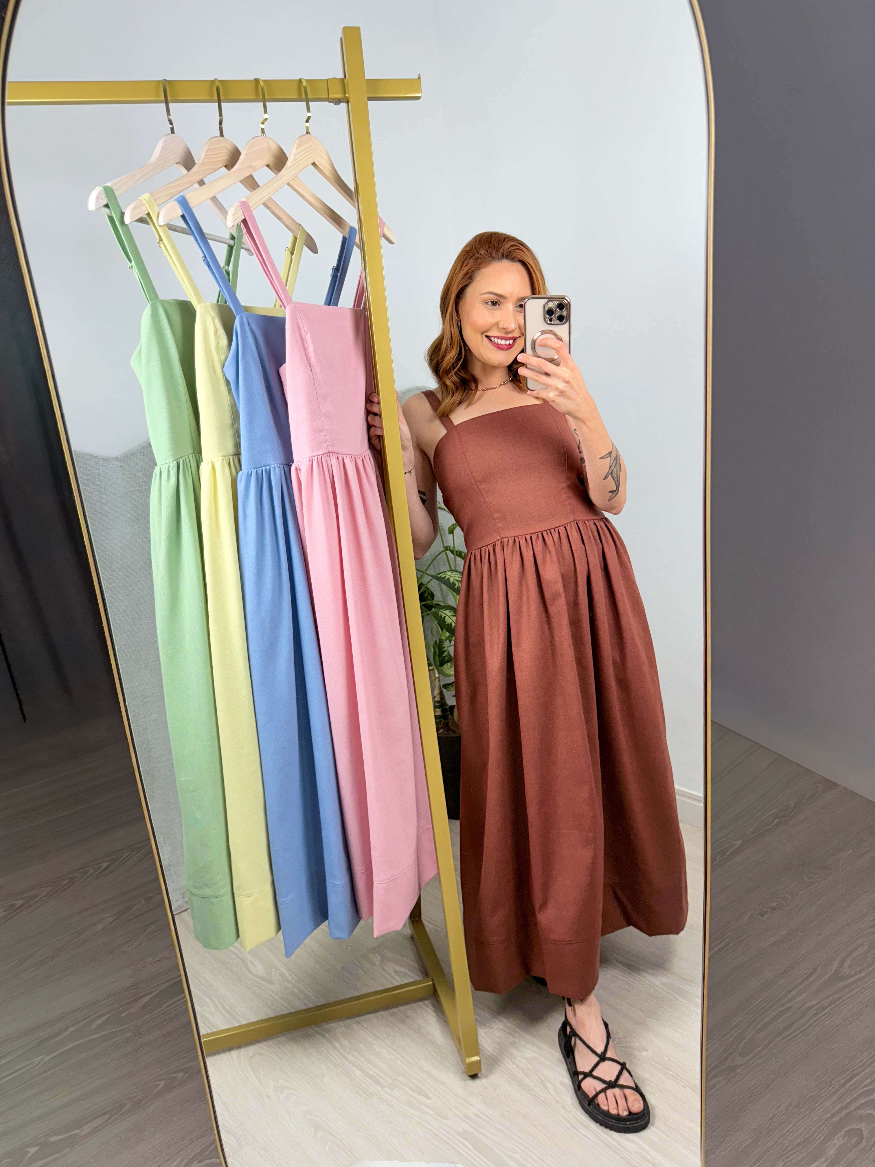 Vestido de Linho Aurora