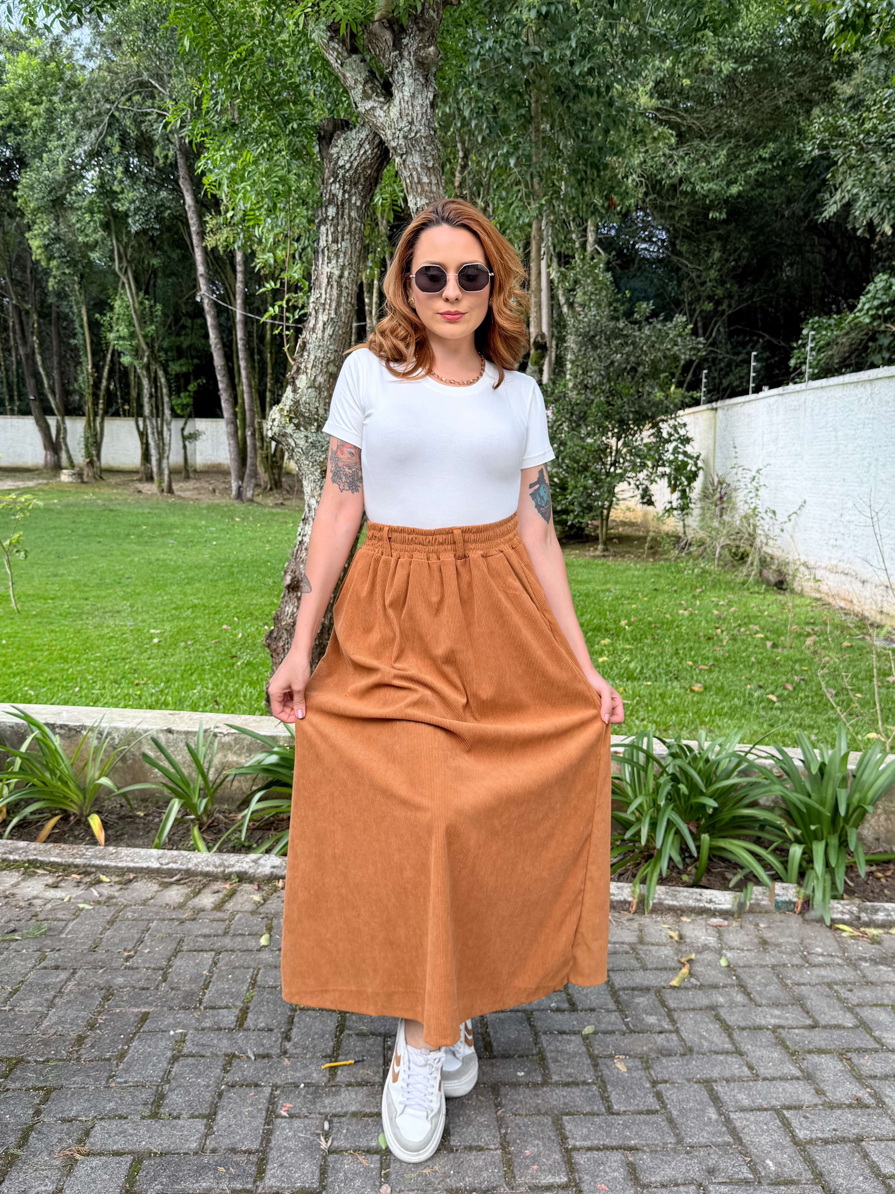 Saia Veludo Cotêle Bella