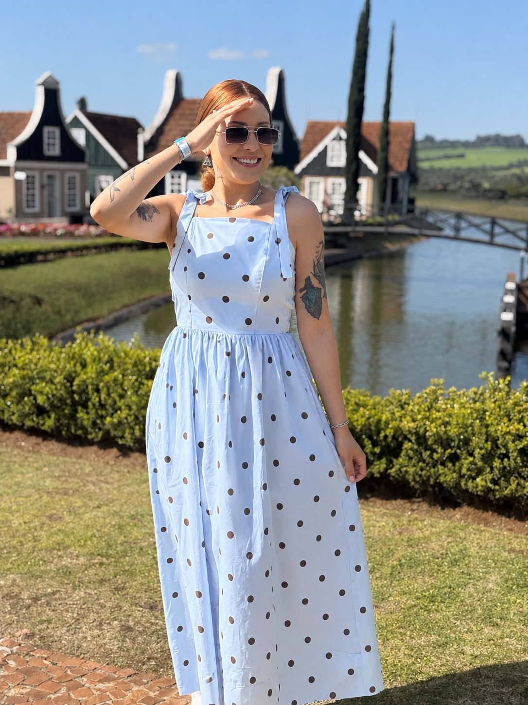 Vestido Poá Aline