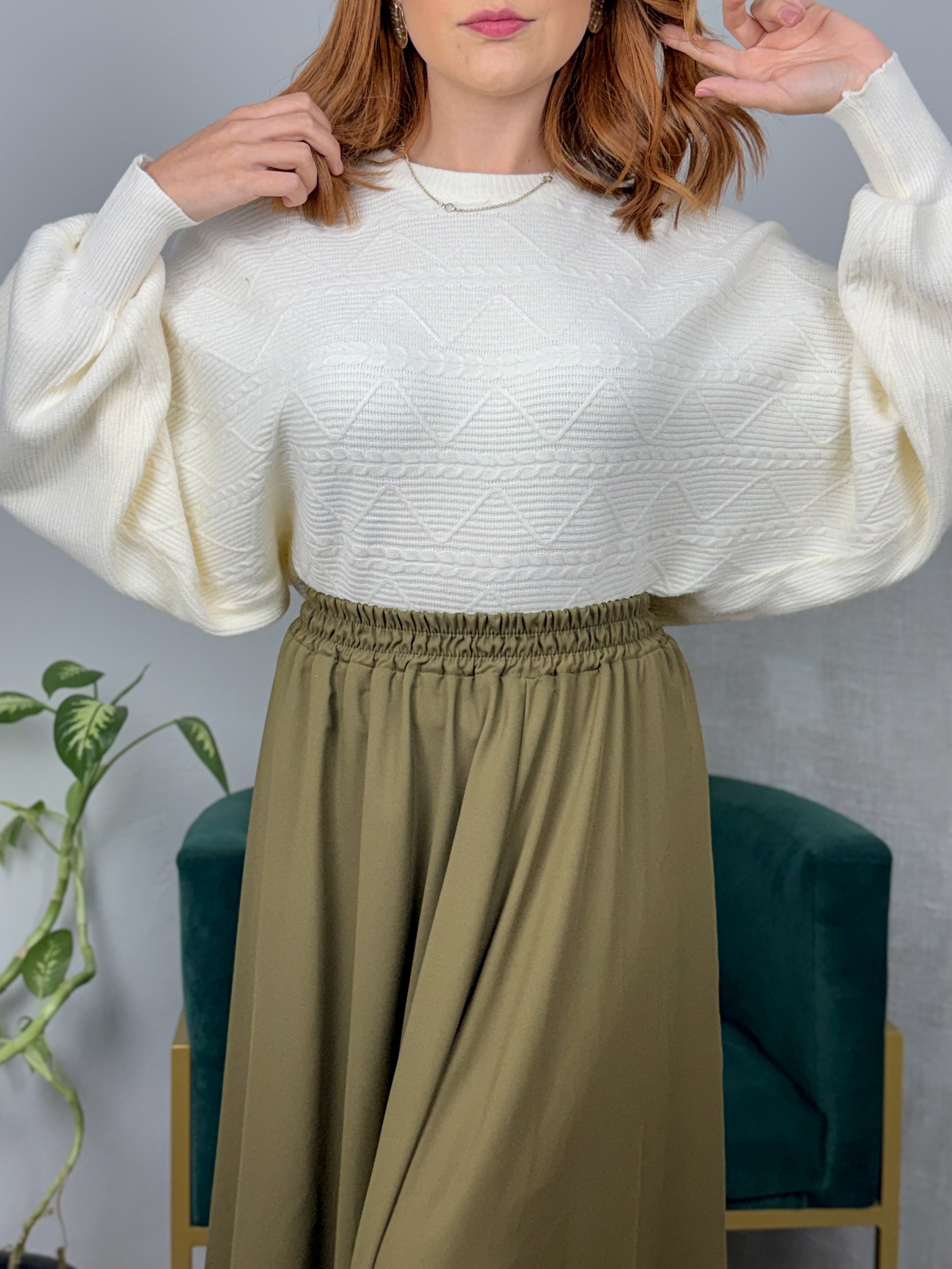 Blusa Tricot Modal Morcego Capri