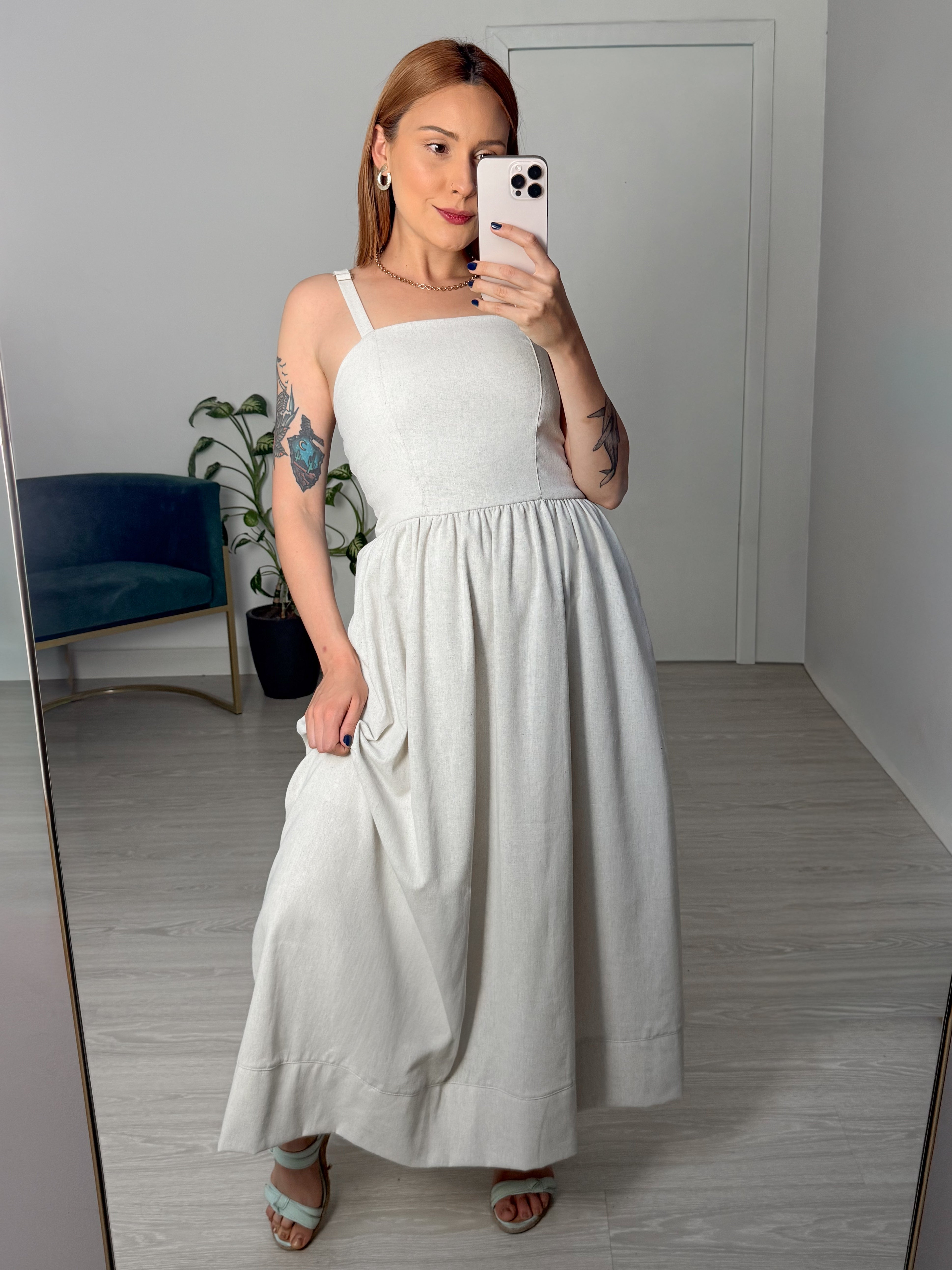 Vestido de Linho Aurora