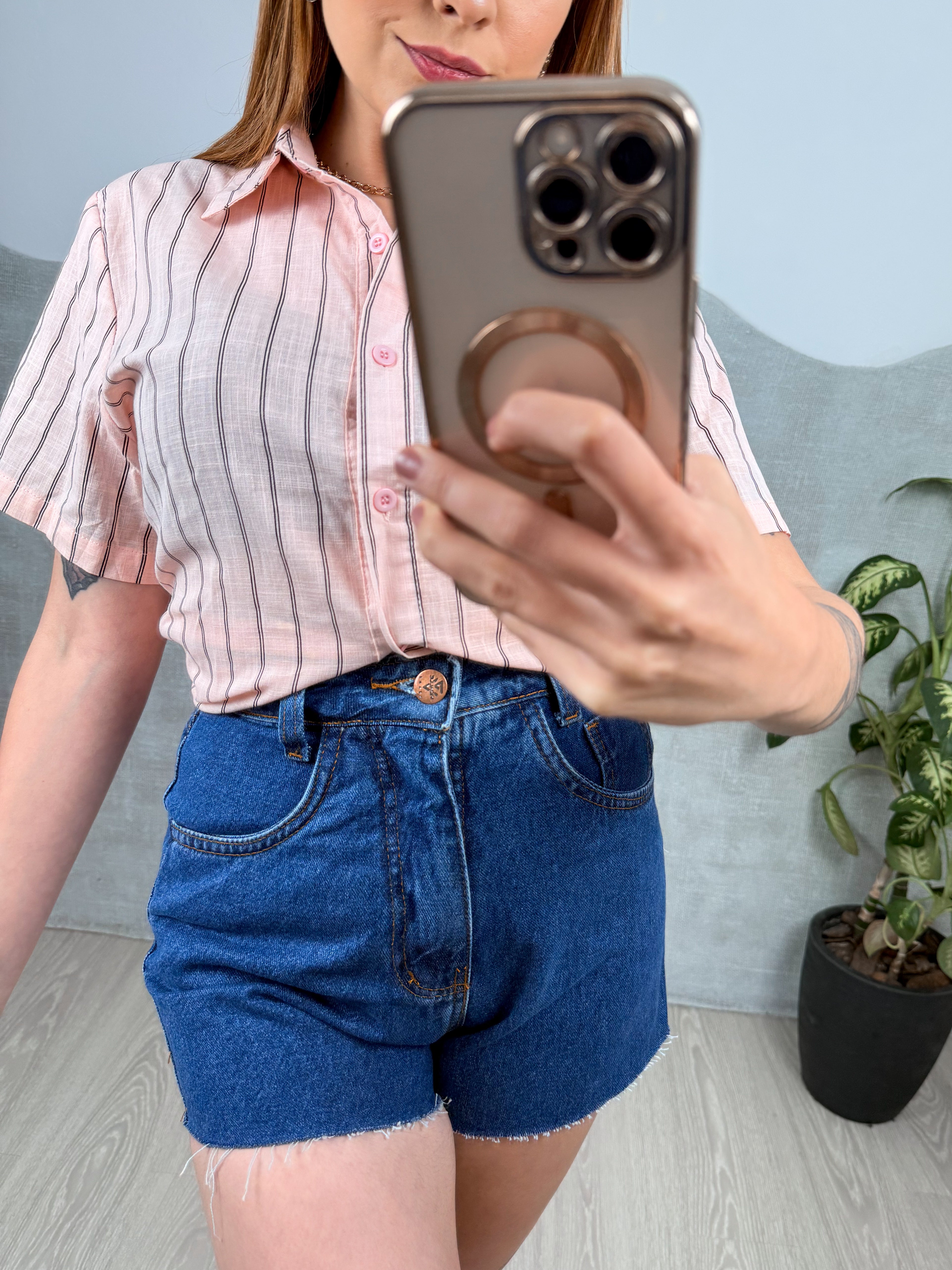 Shorts Jeans Azul