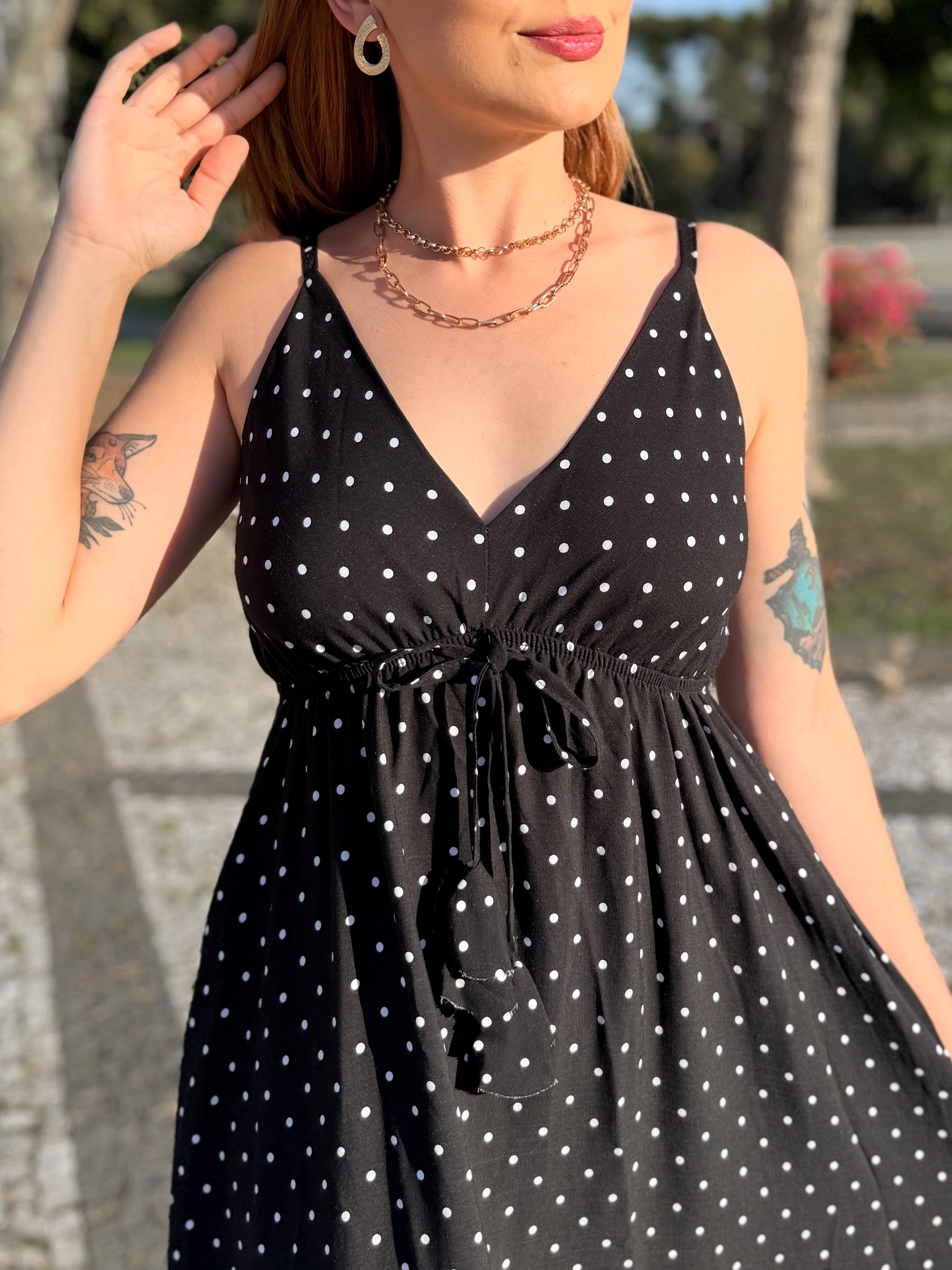 Vestido Longo de Poá Laura