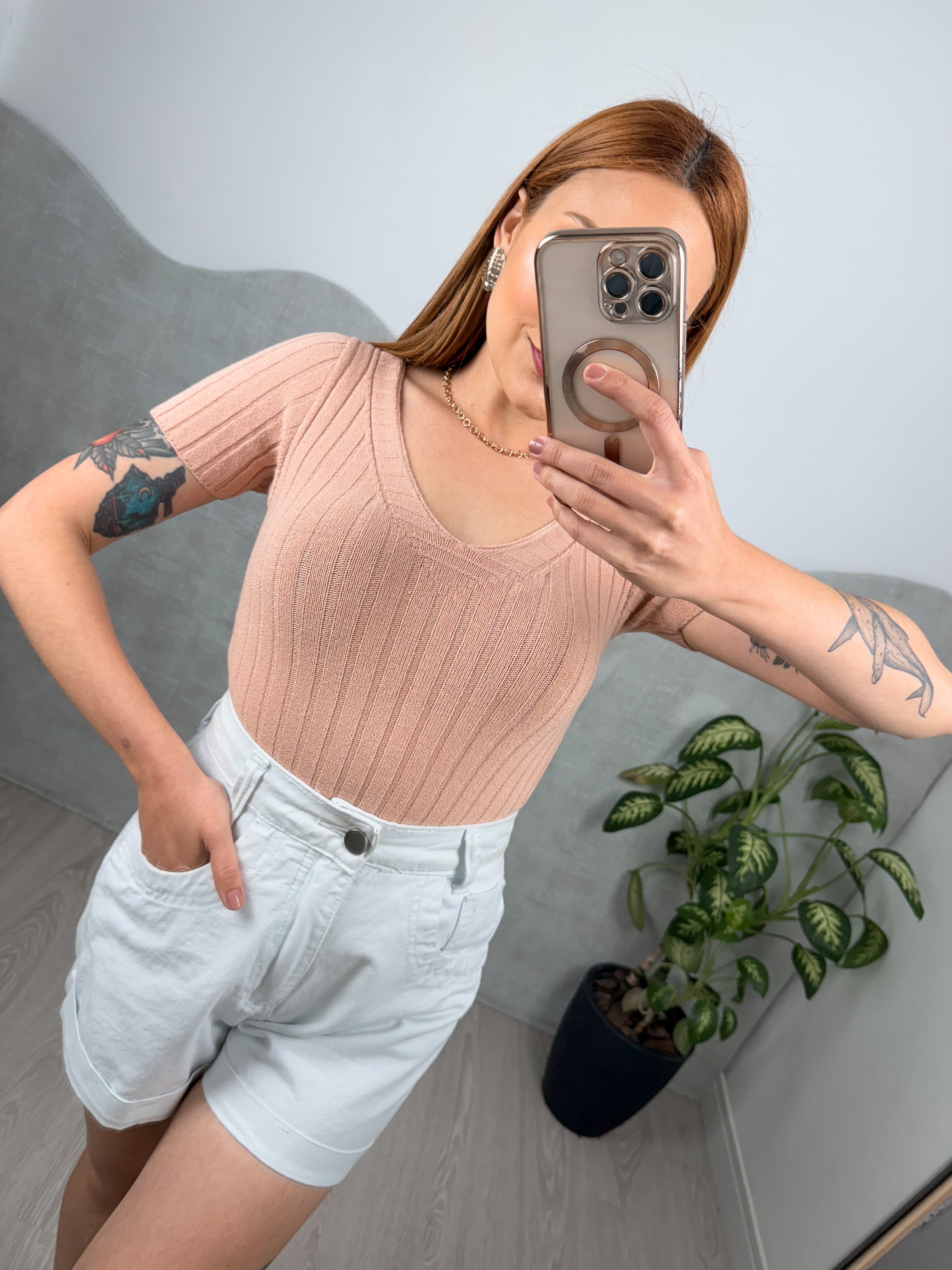 Body Tricot Decote U