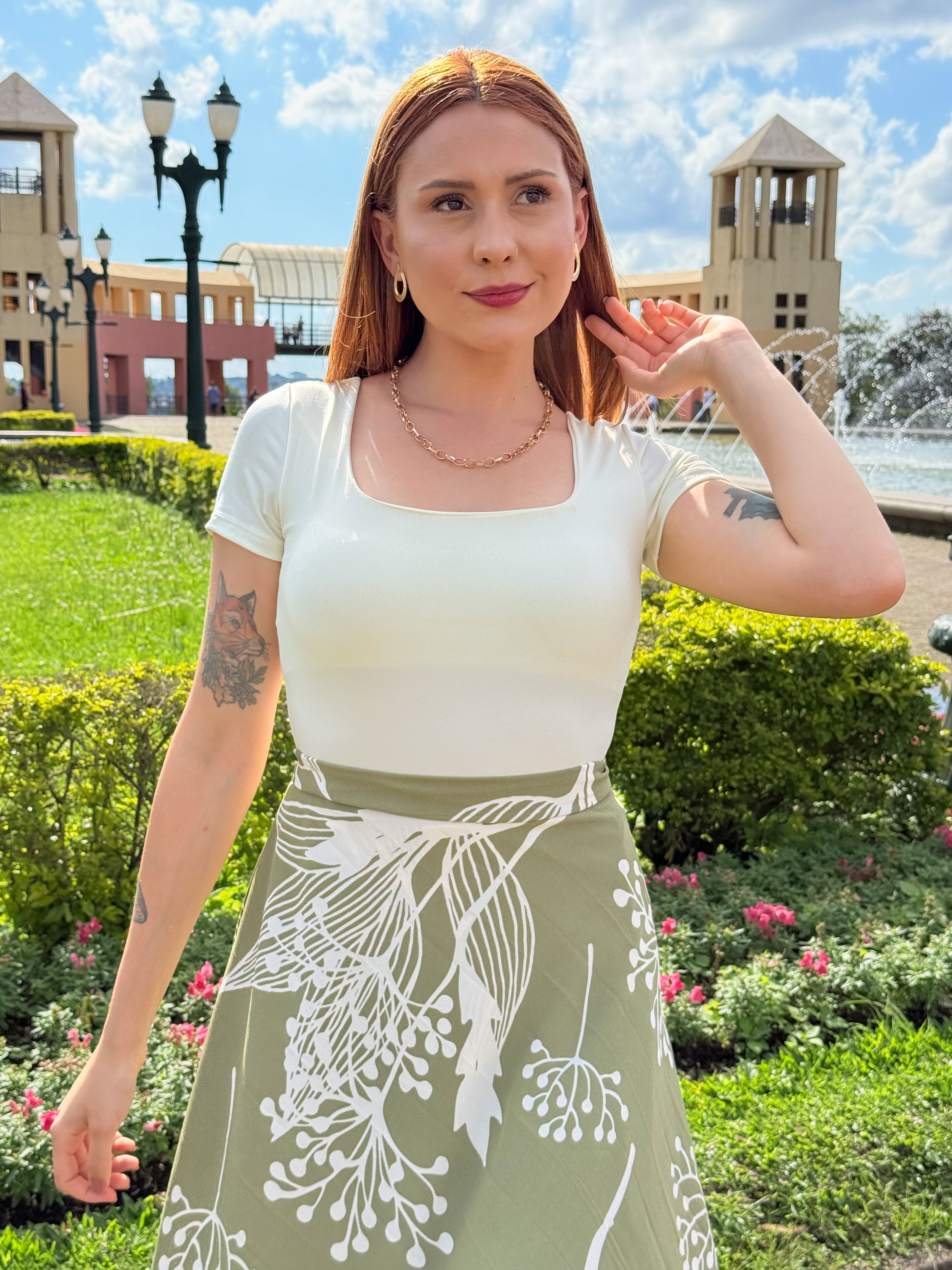 Blusa Basic C/ Elastano