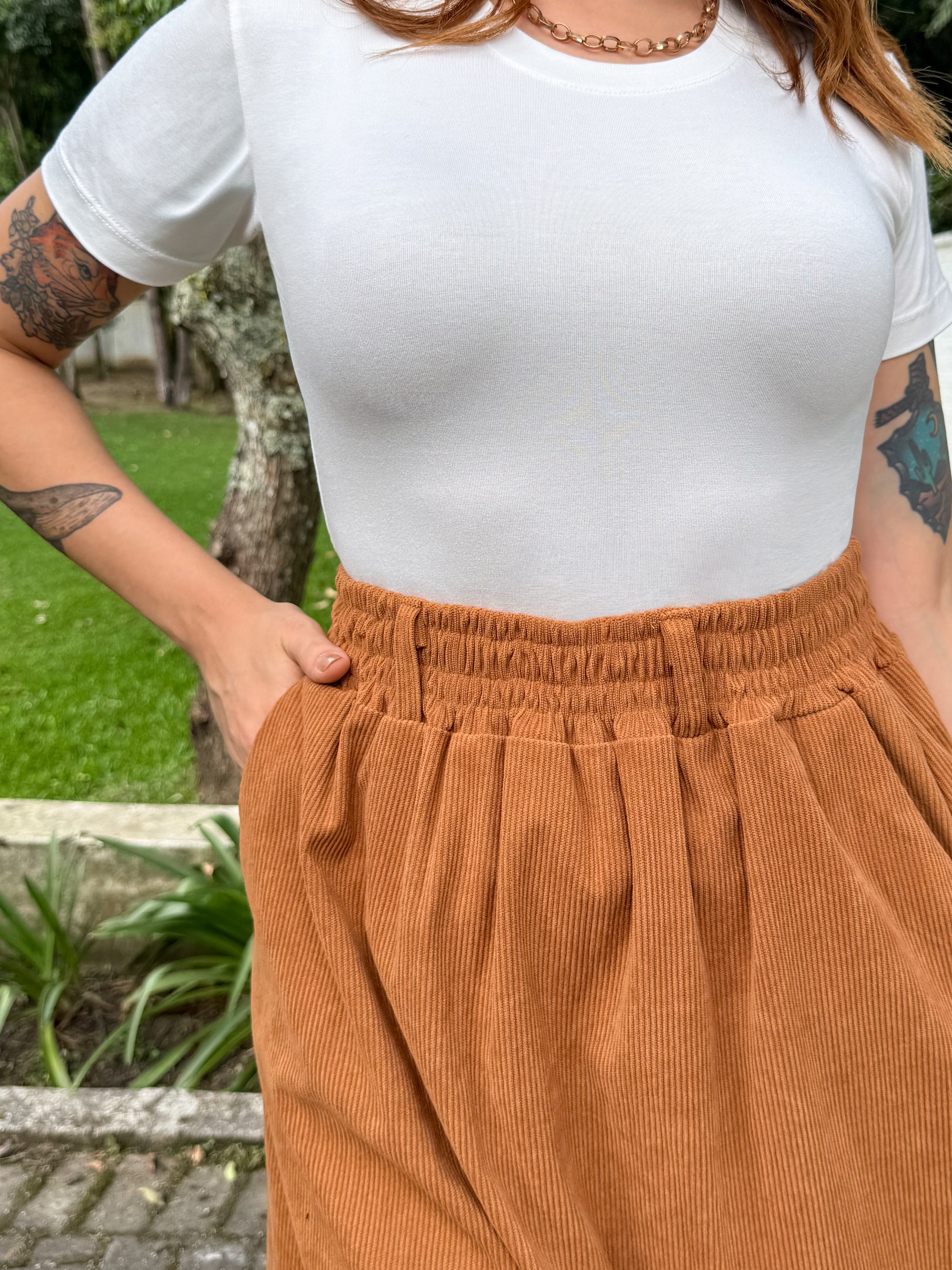 Saia Veludo Cotêle Bella