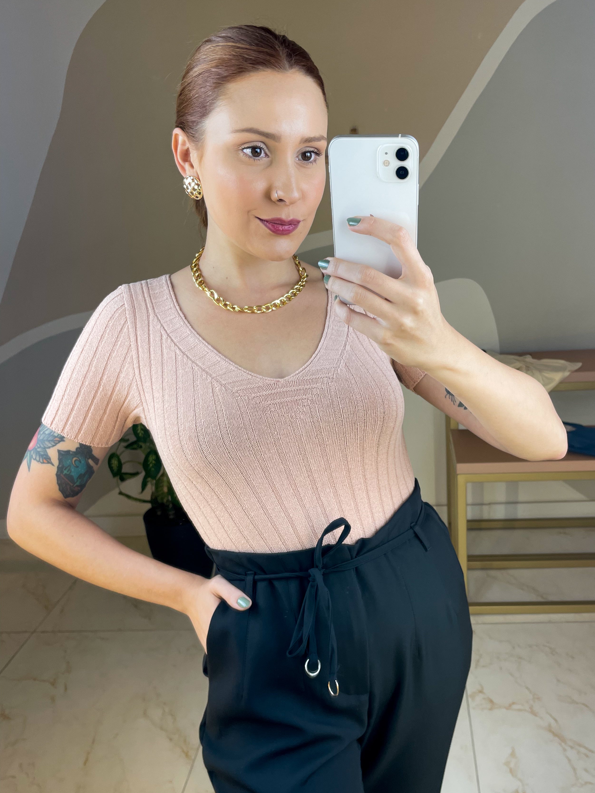 Body Tricot Decote U
