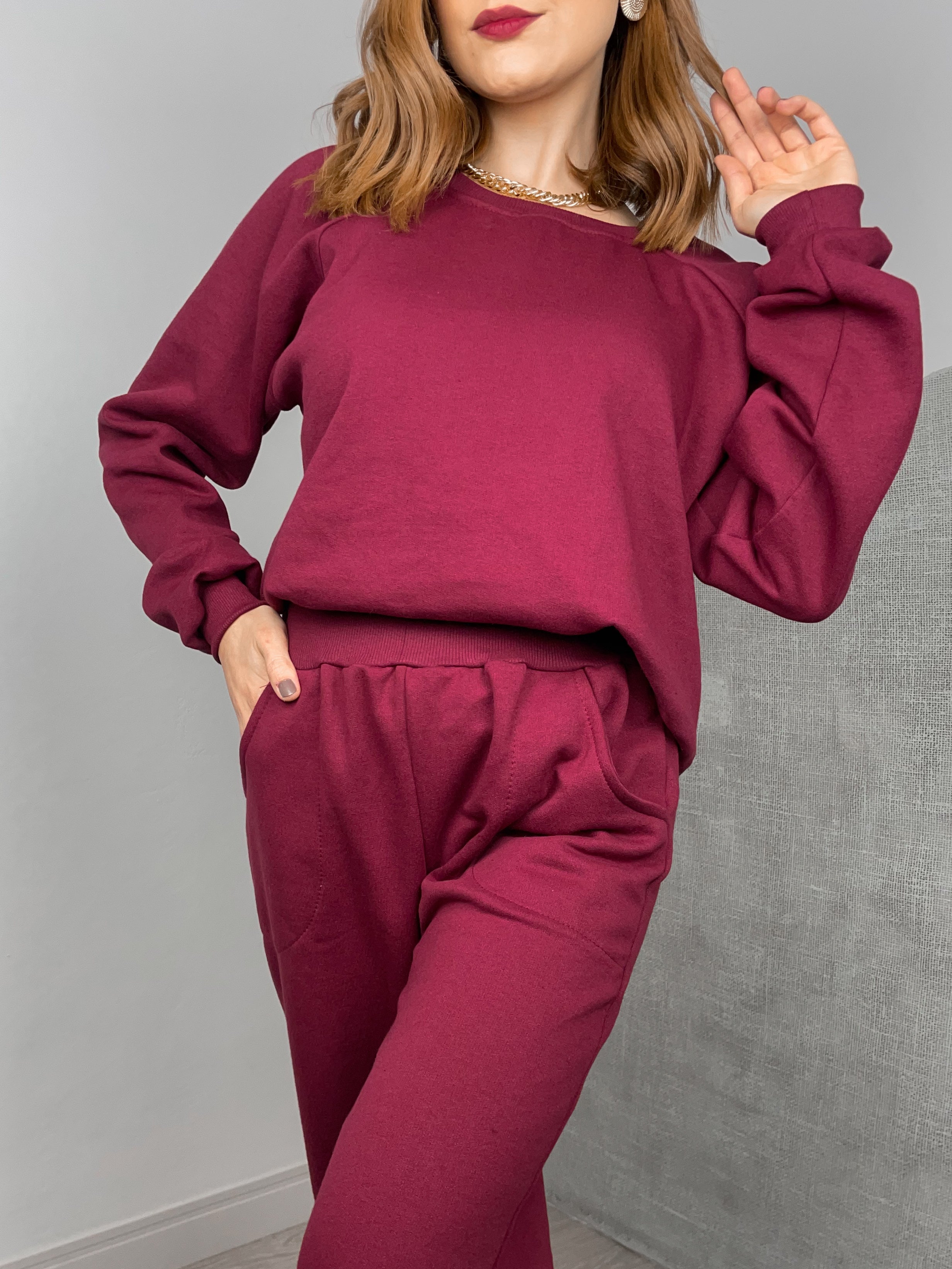 Conjunto de Moletom Blusa/Calça Flanelado