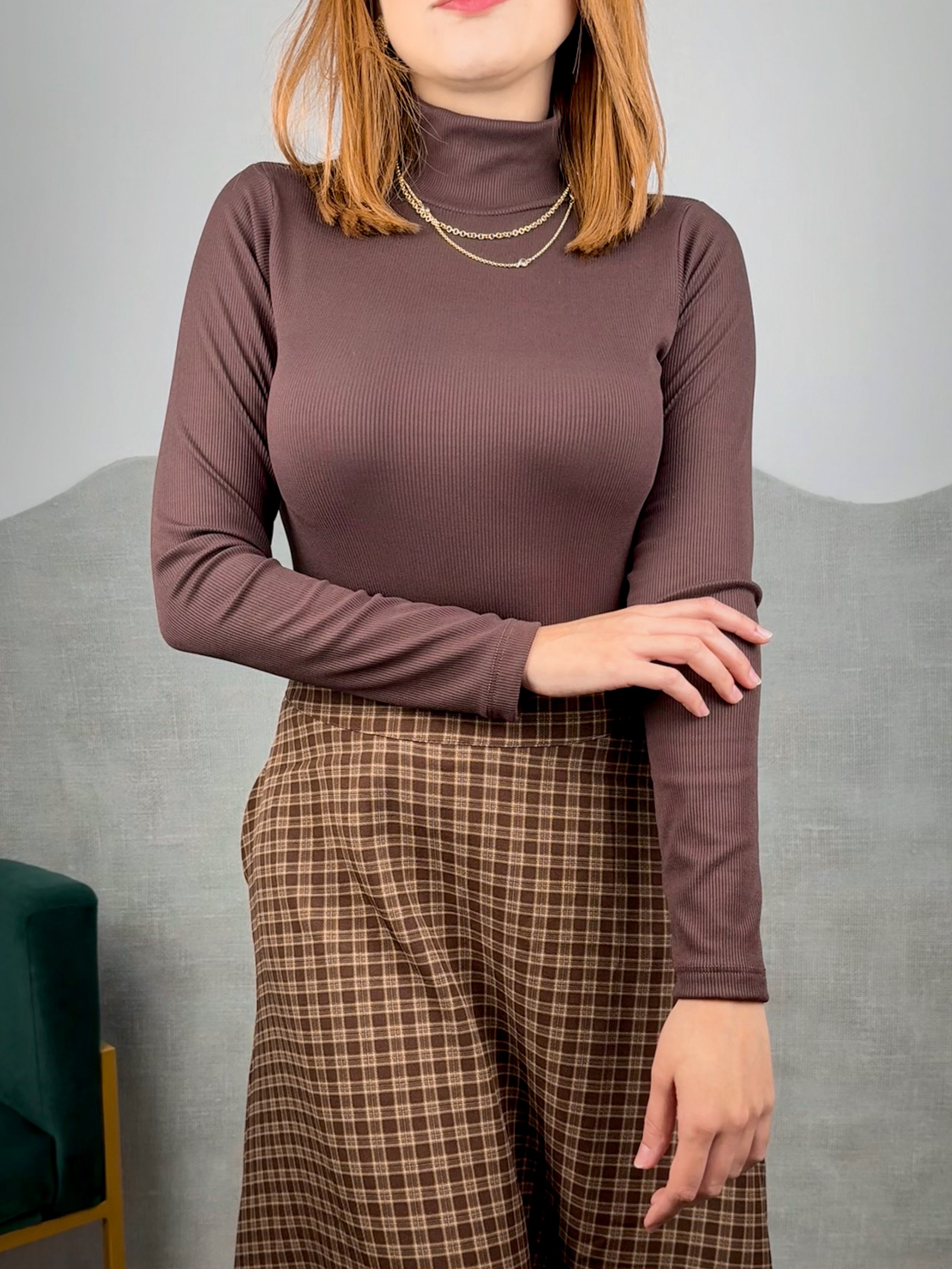 Blusa Térmica Canelada Gola Pisa
