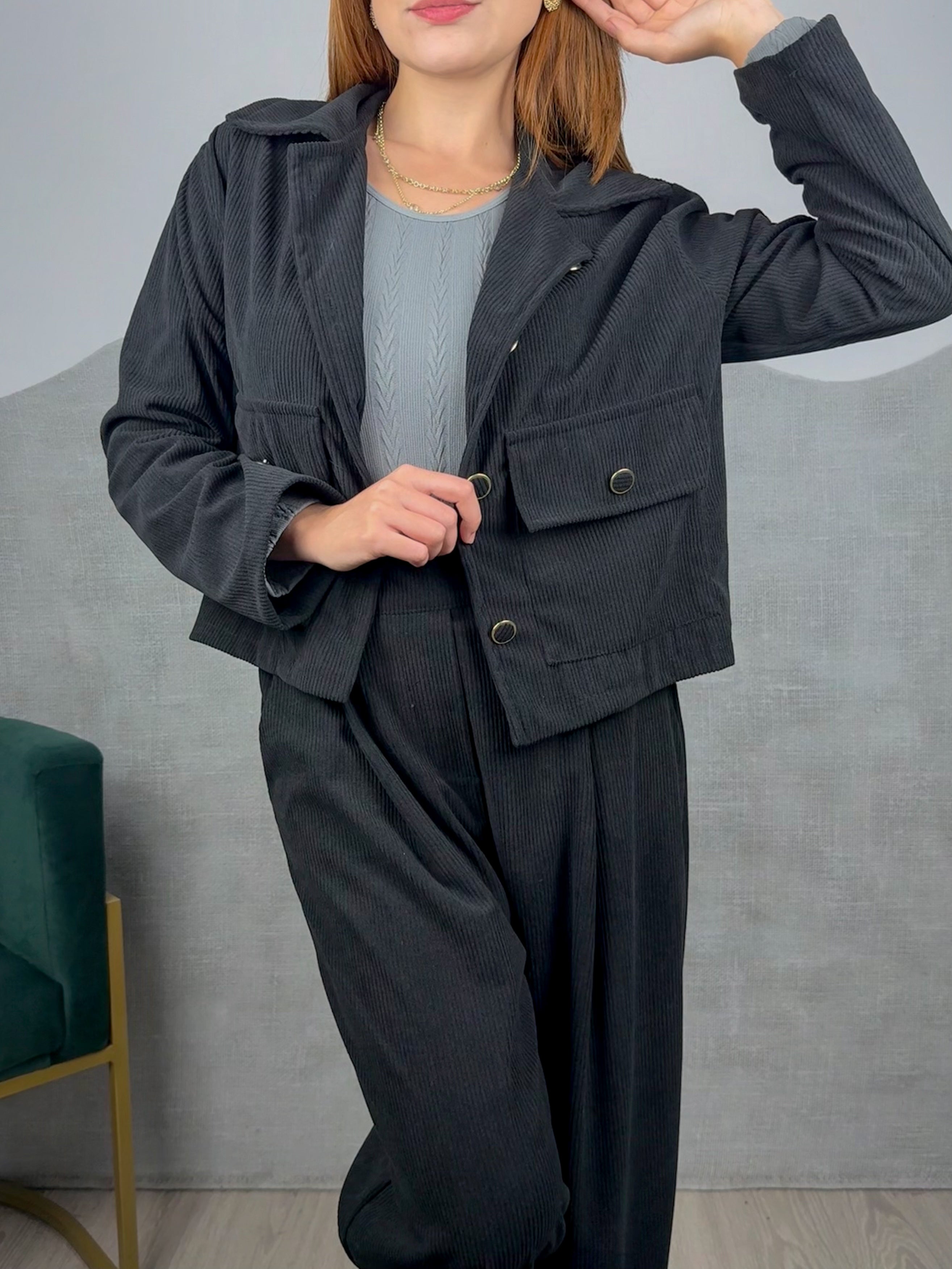 Conjunto Veludo Cotelê Marcela