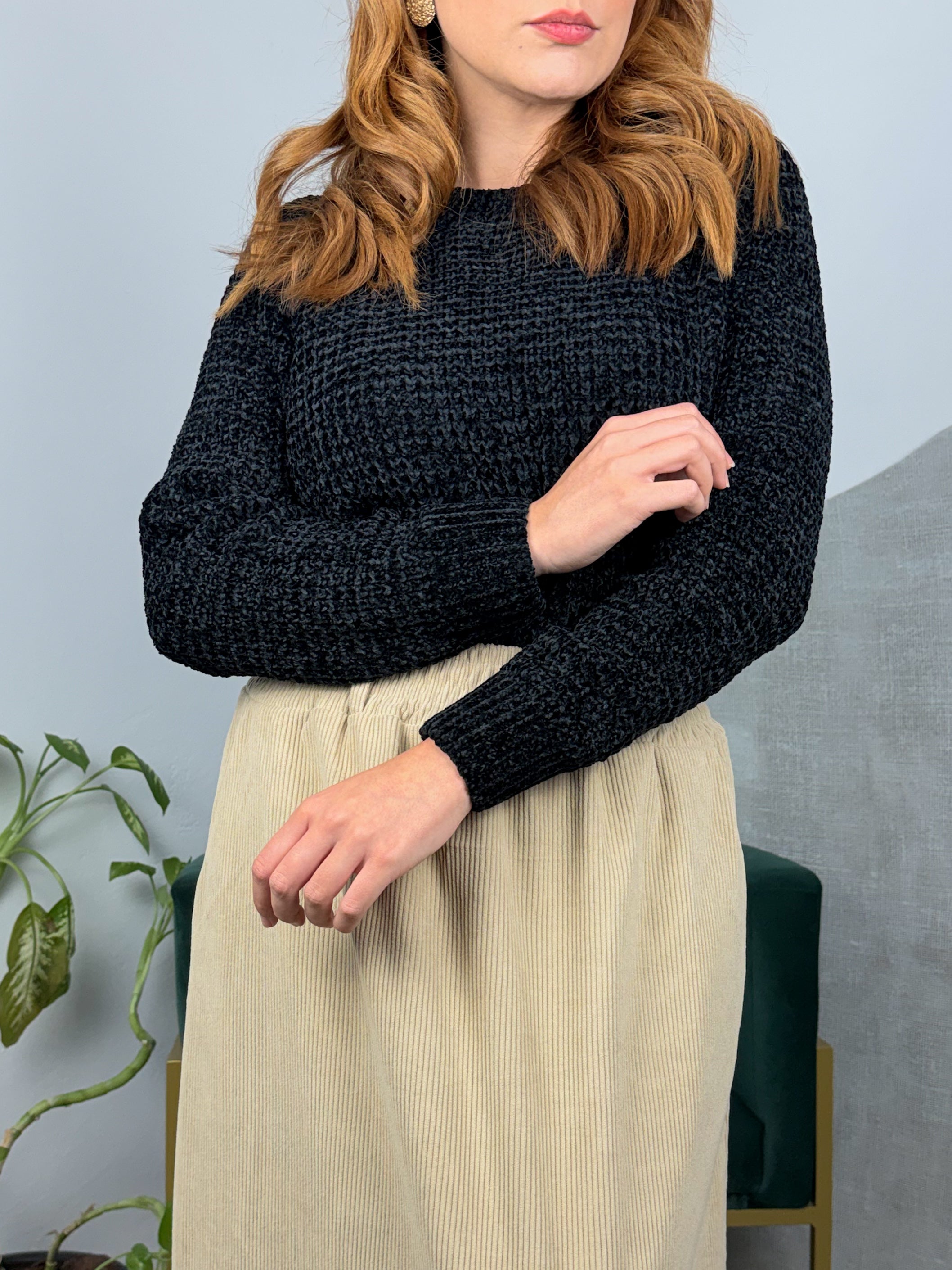 Blusa Tricot Chenille Lisa