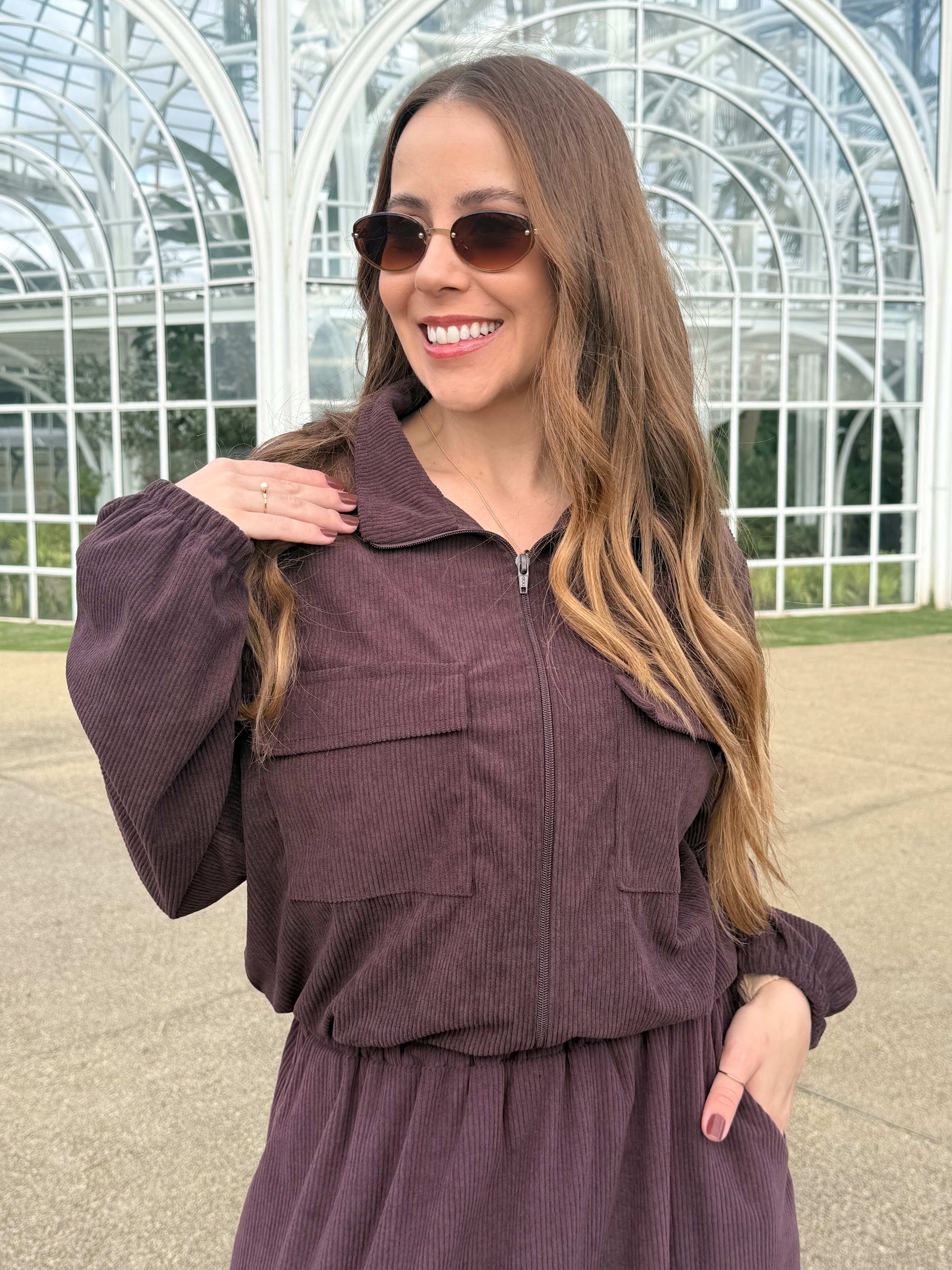 Conjunto Veludo Cotelê Isabella