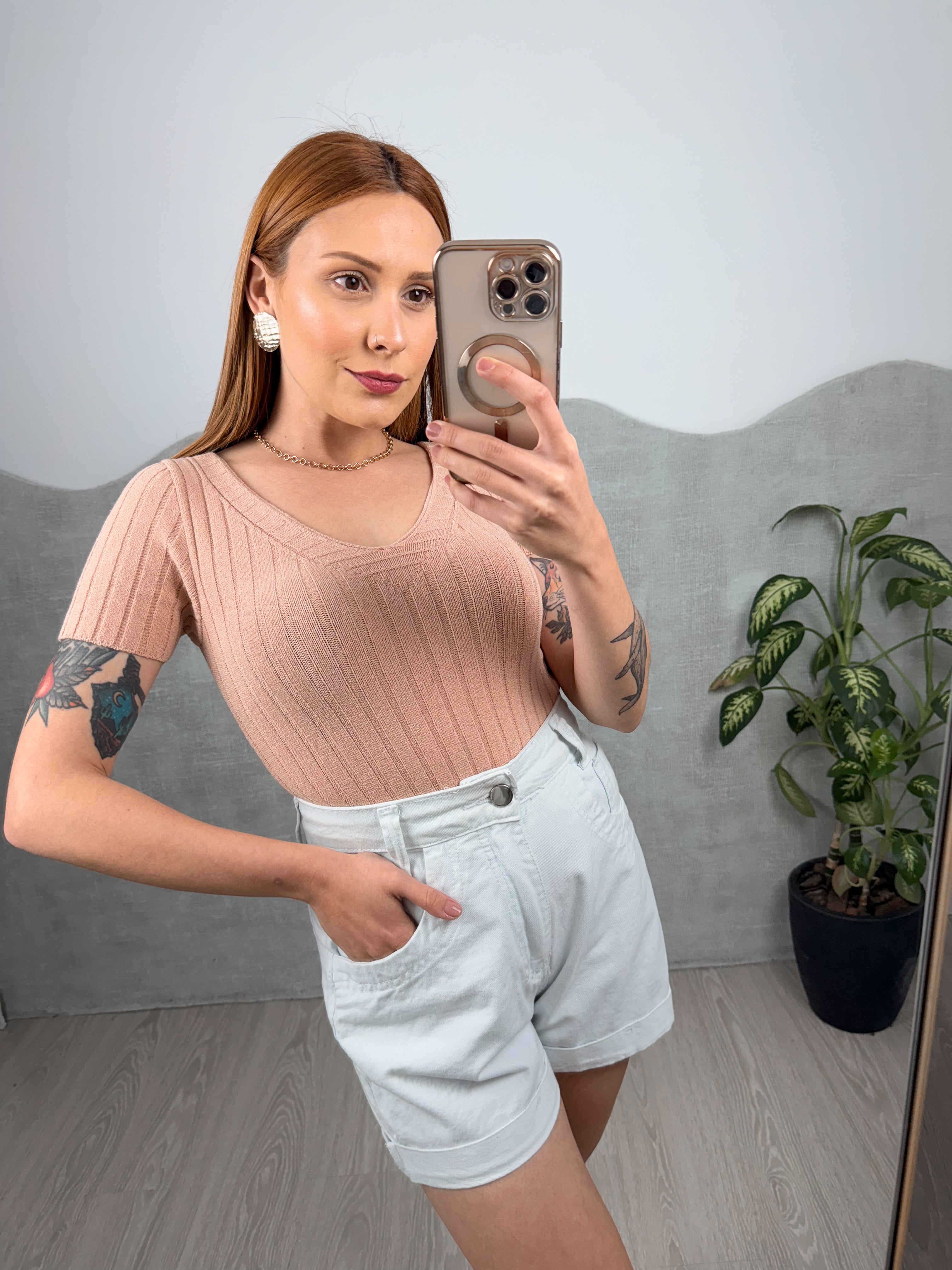 Body Tricot Decote U