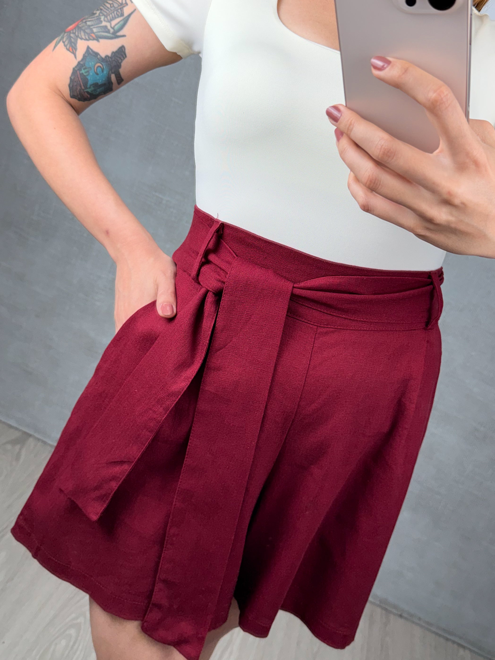 Shorts Linho C/ Amarração