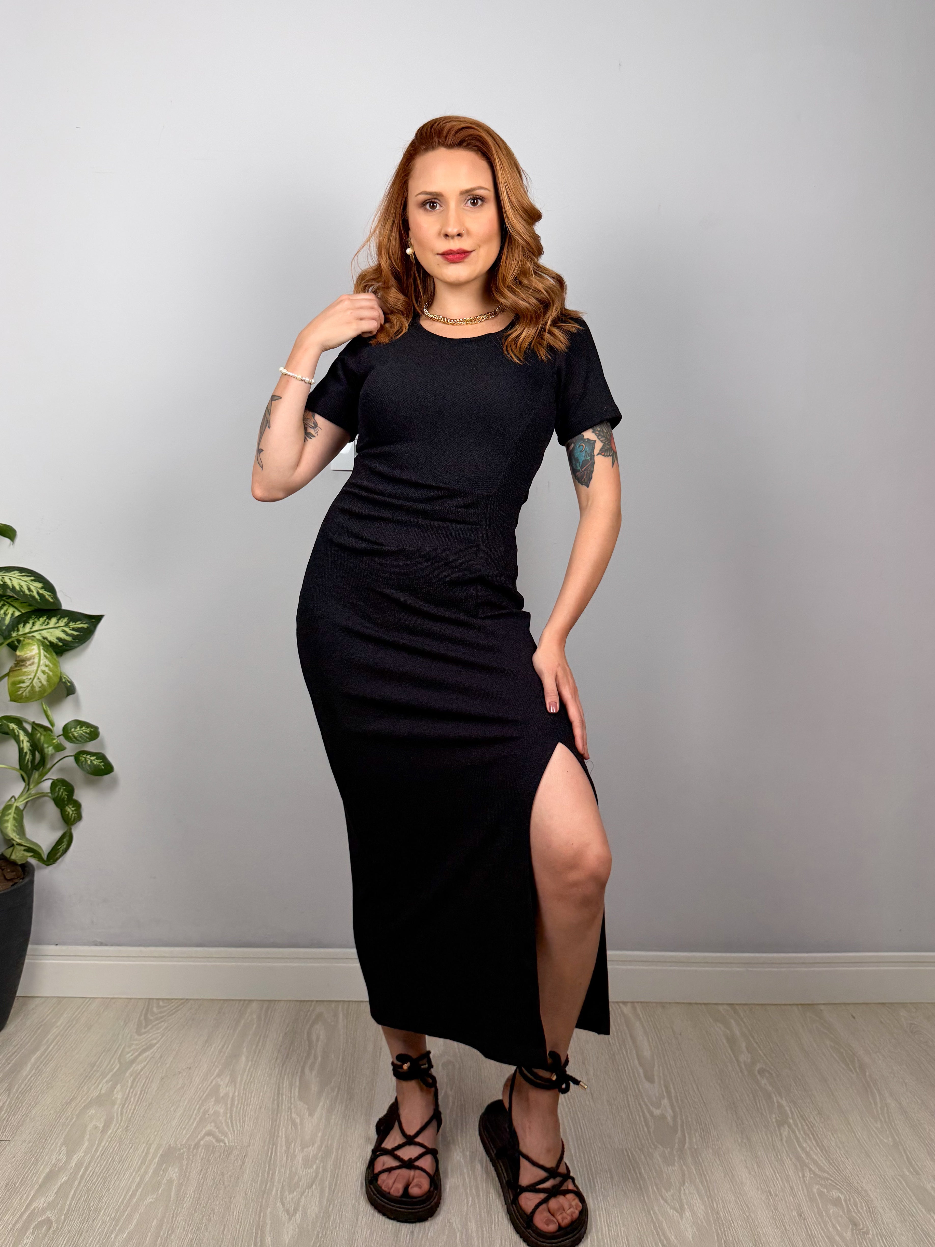 Vestido Drapeado Sabrina