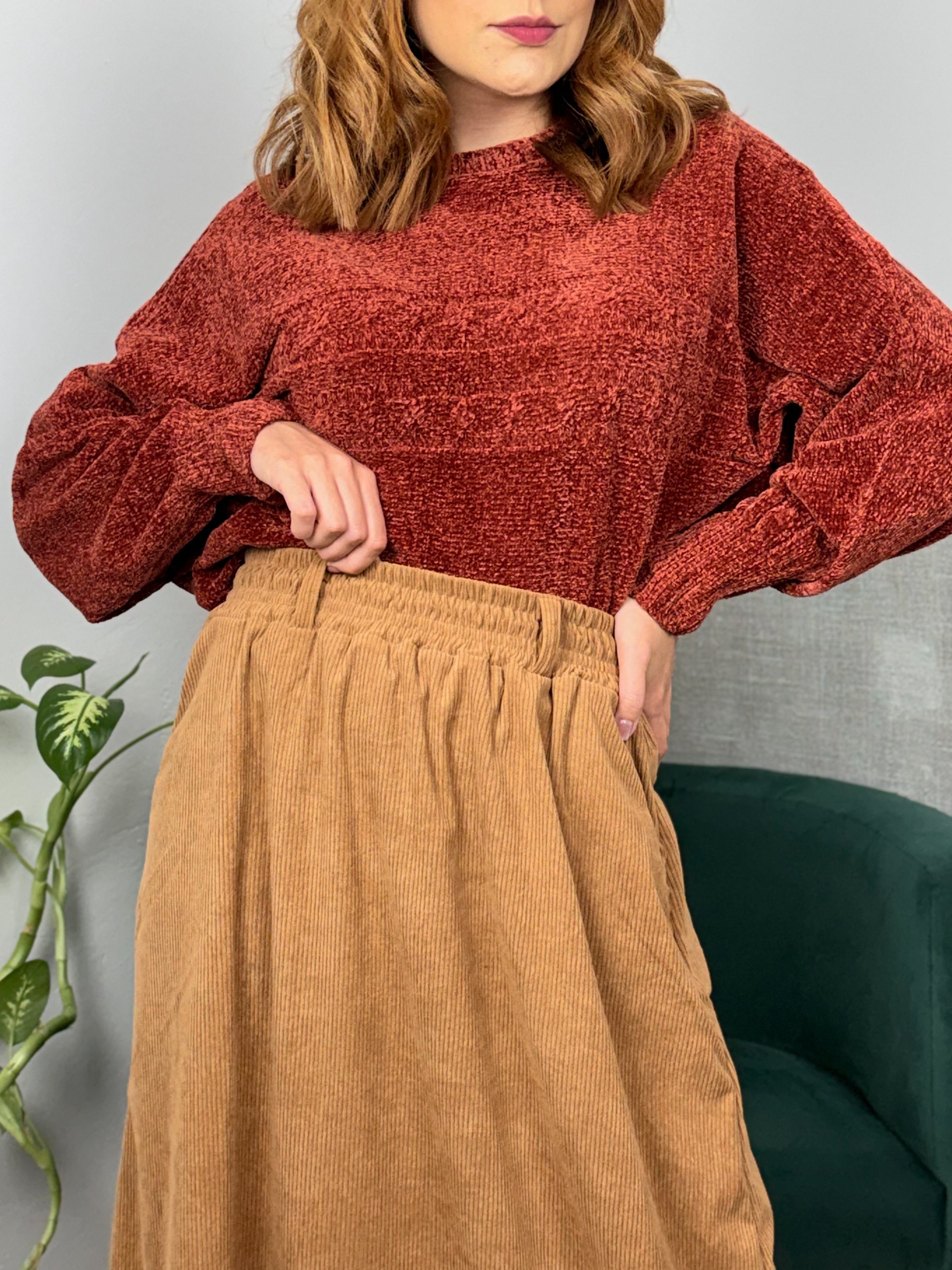 Blusa Tricot Chenille Morcego Dallas