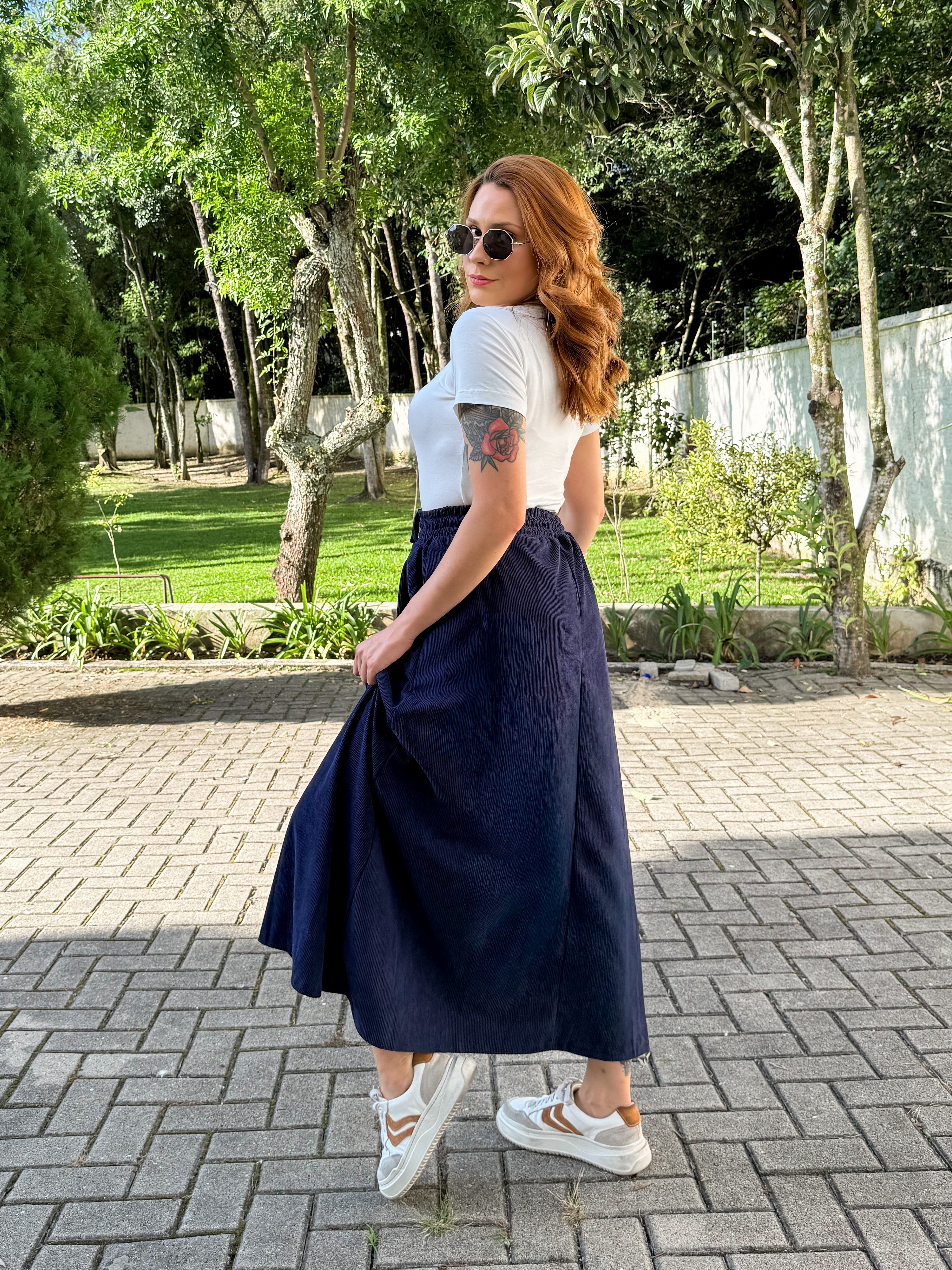 Saia Veludo Cotêle Bella