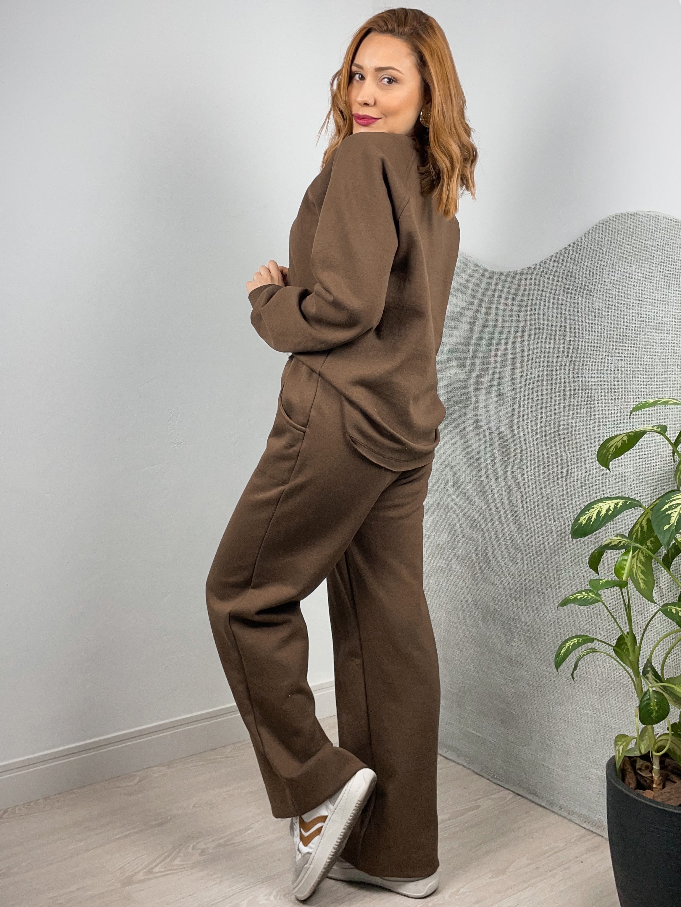 Conjunto de Moletom Blusa/Calça Flanelado