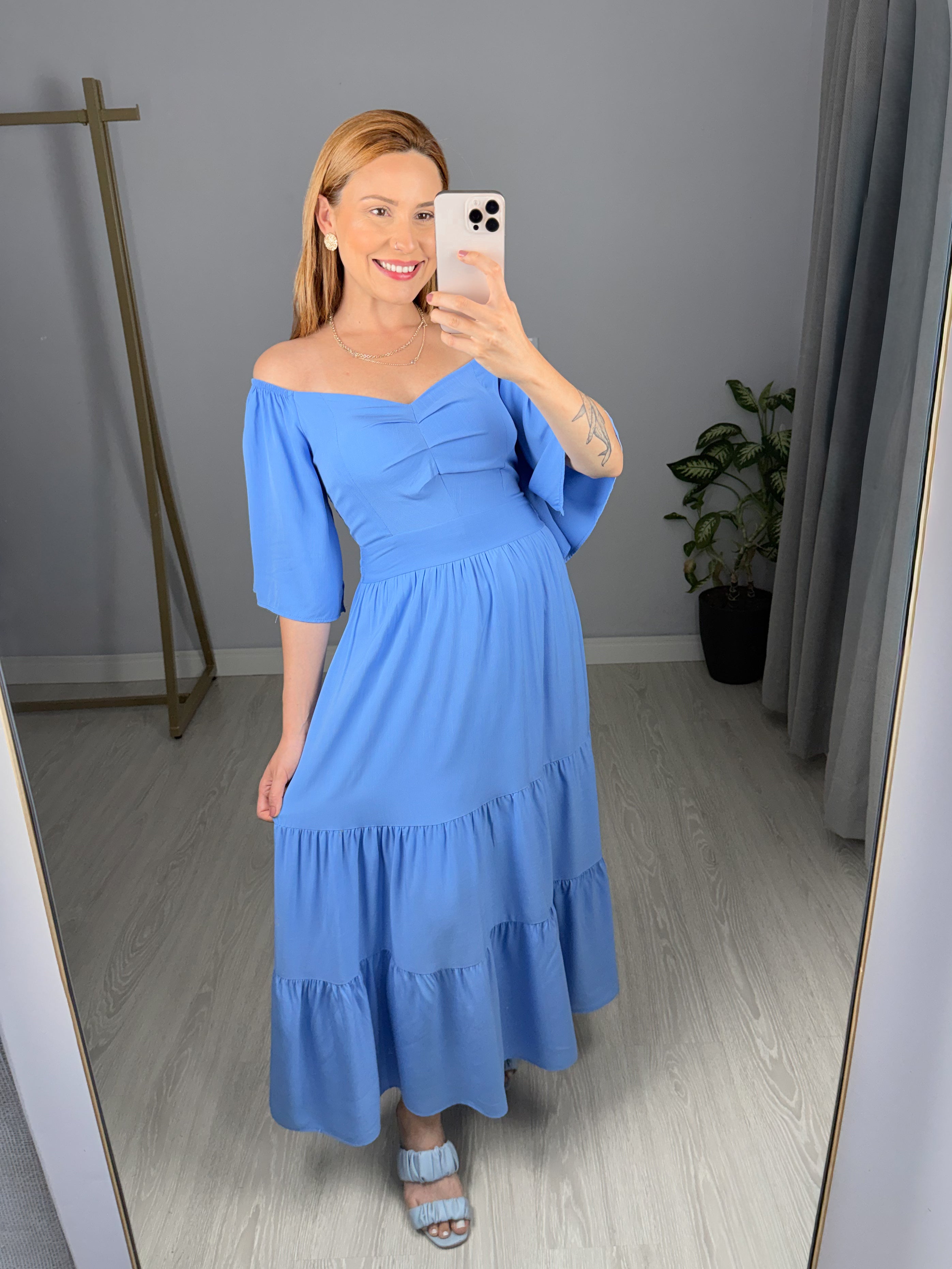 Vestido de Viscose Liso Ana