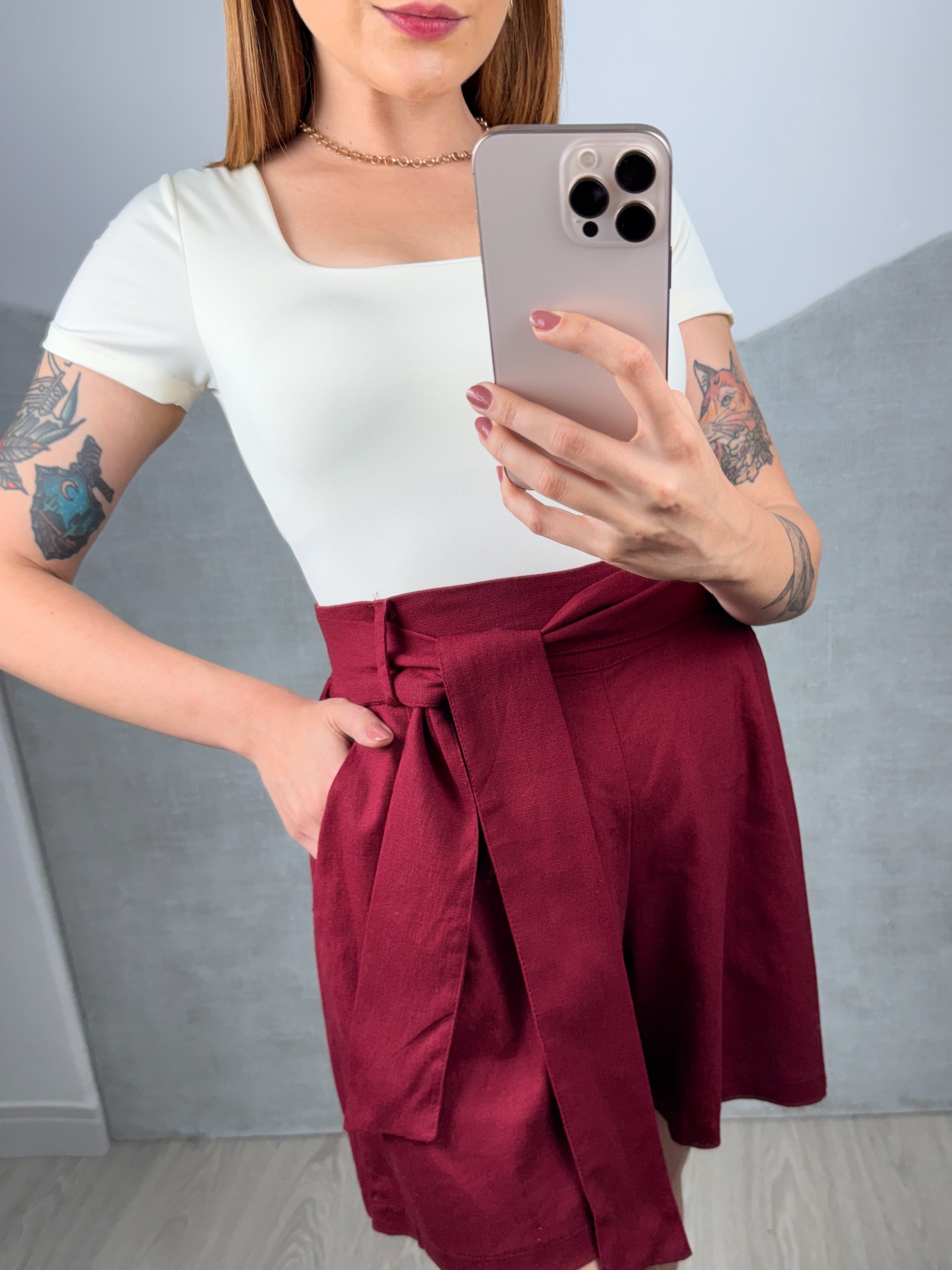 Shorts Linho C/ Amarração