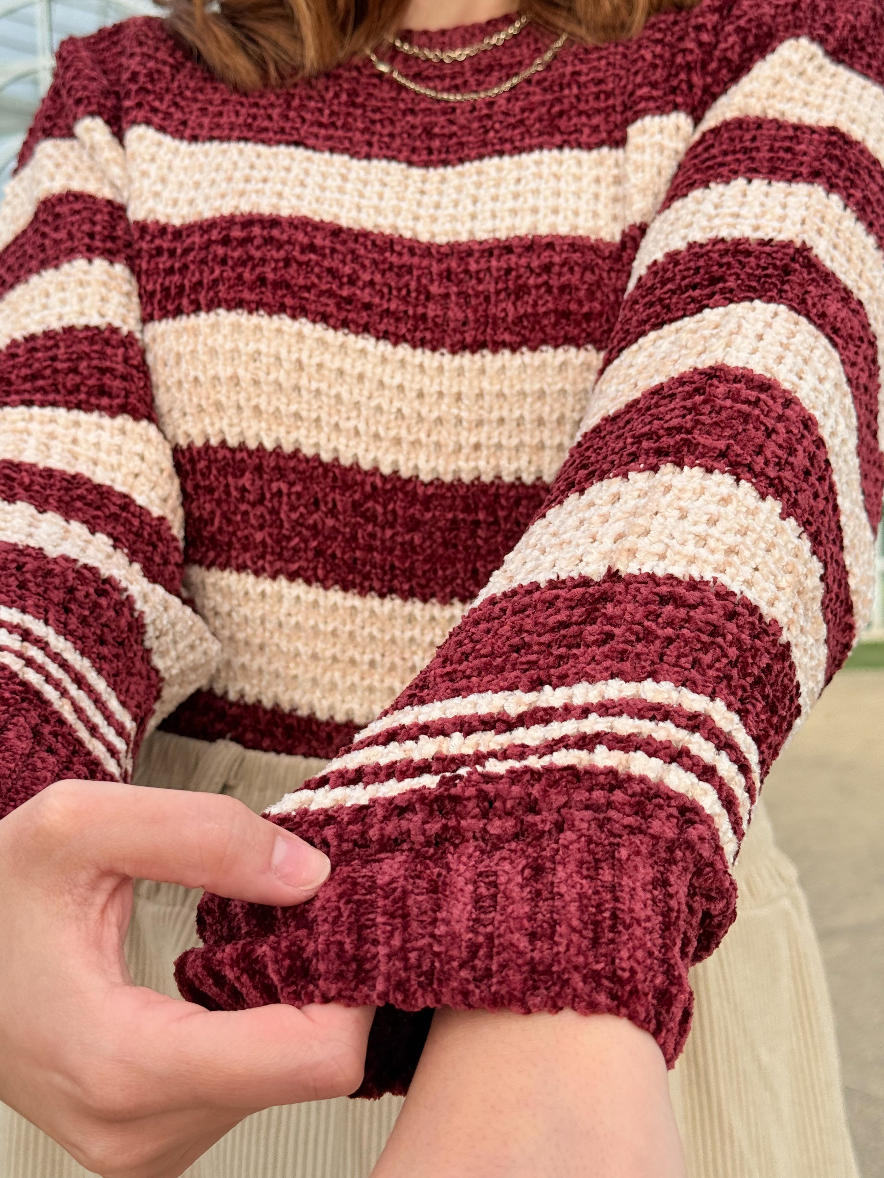 Blusa Tricot Chenille Listrada Veneza