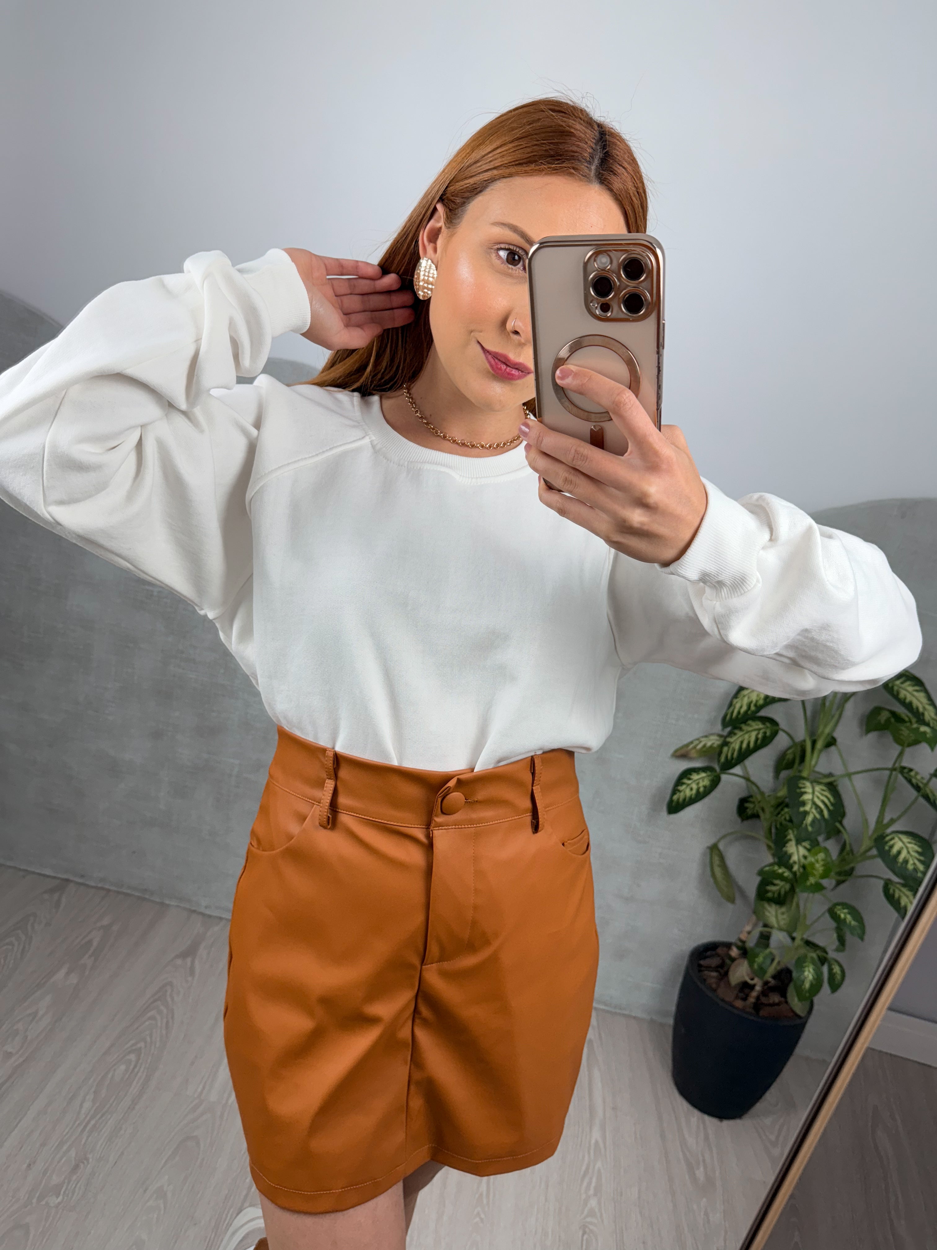 Blusa Moletom Alongada Peluciada