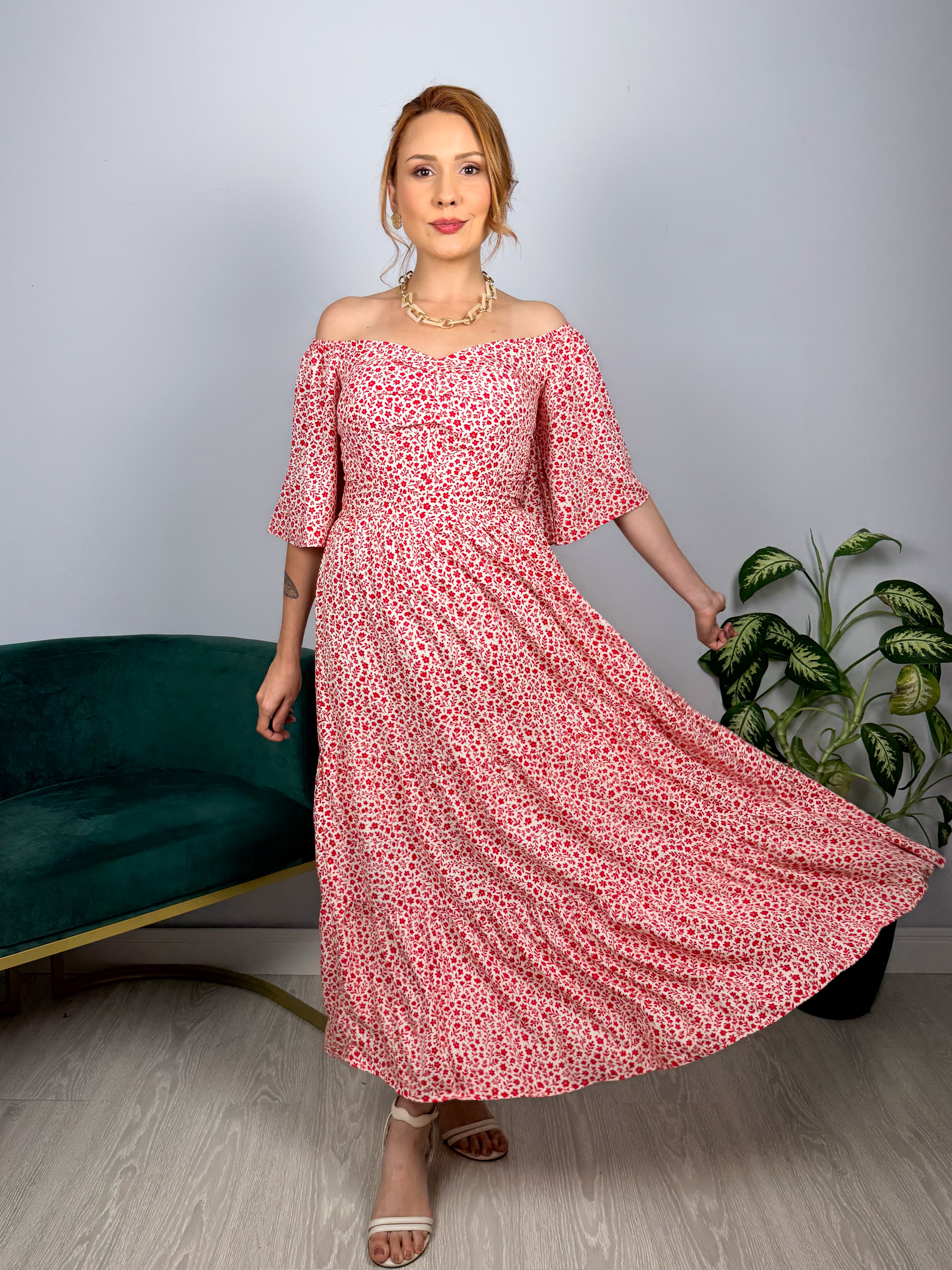 Vestido de Viscose Florzinha Ana