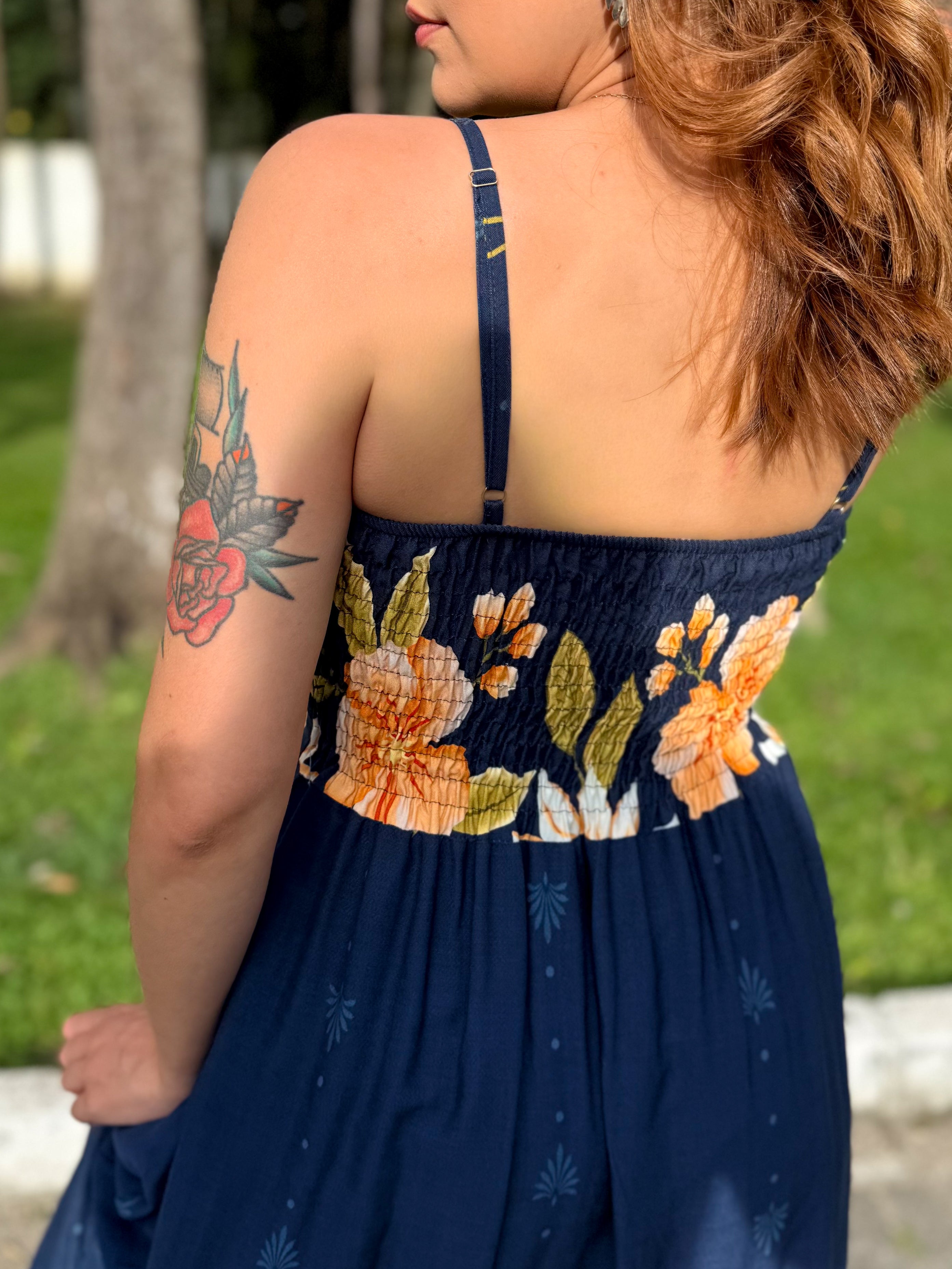 Vestido Estampado de Alça Carol