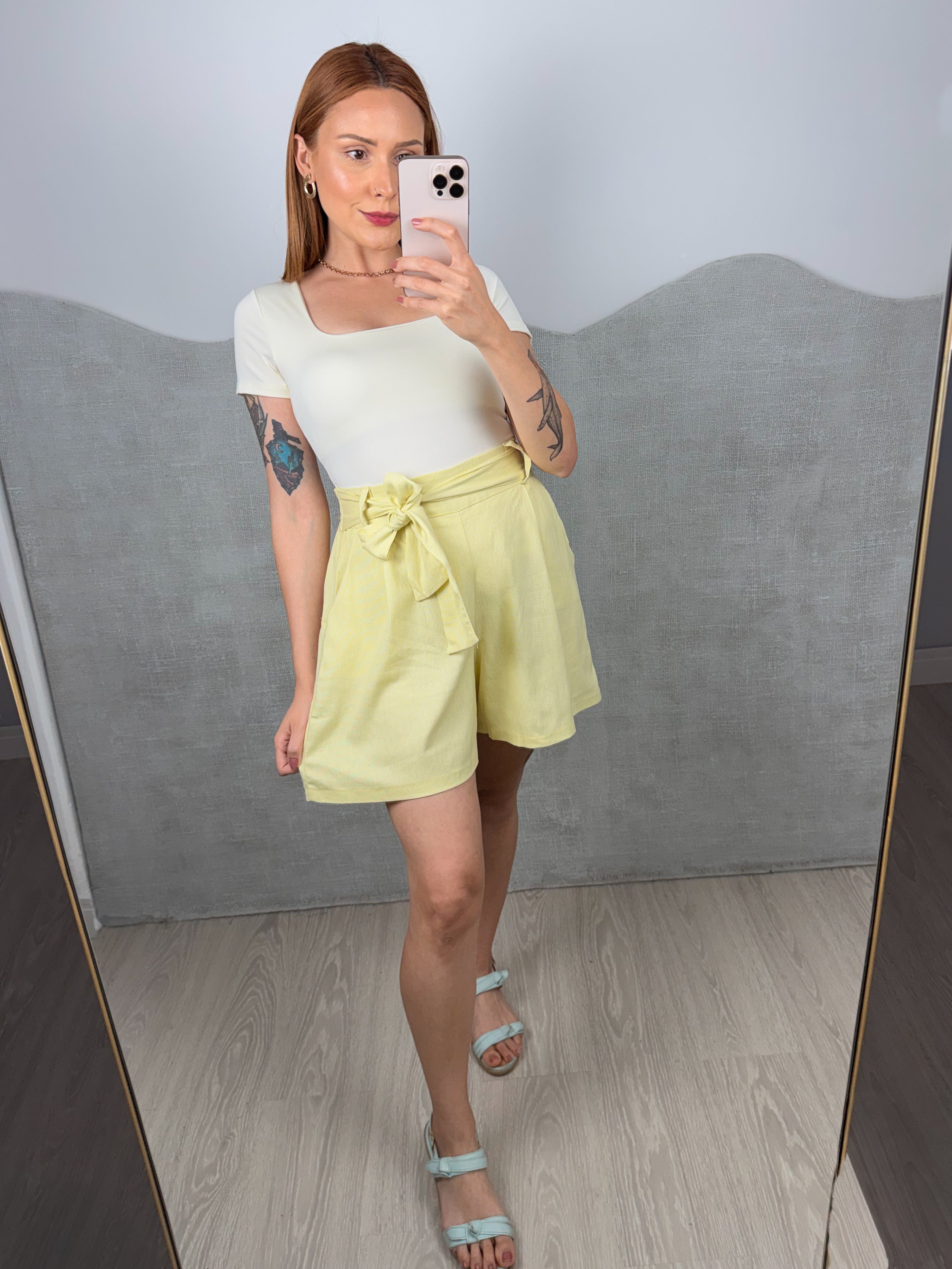 Shorts Linho C/ Amarração