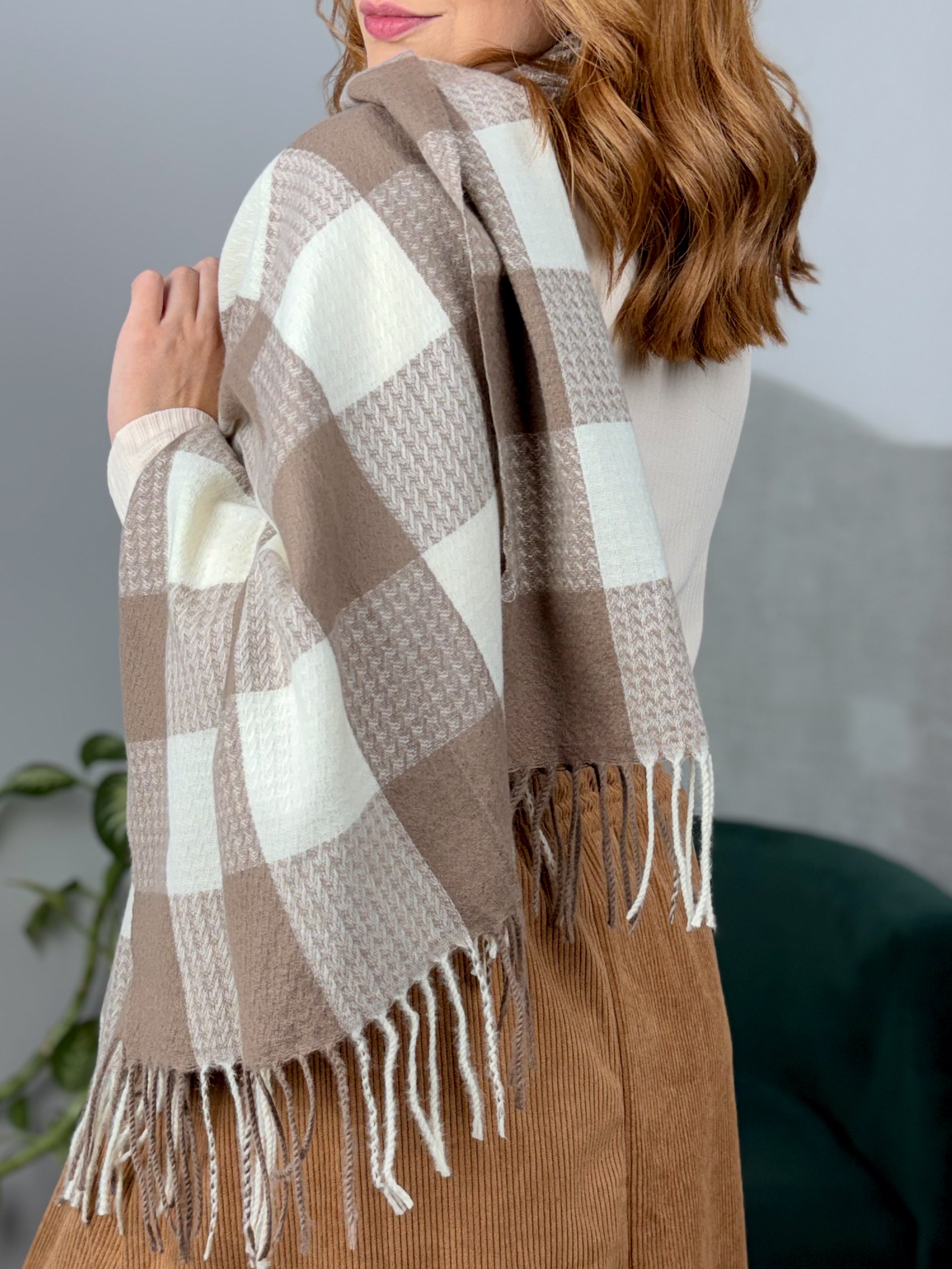 Cachecol Cashmere Xadrez