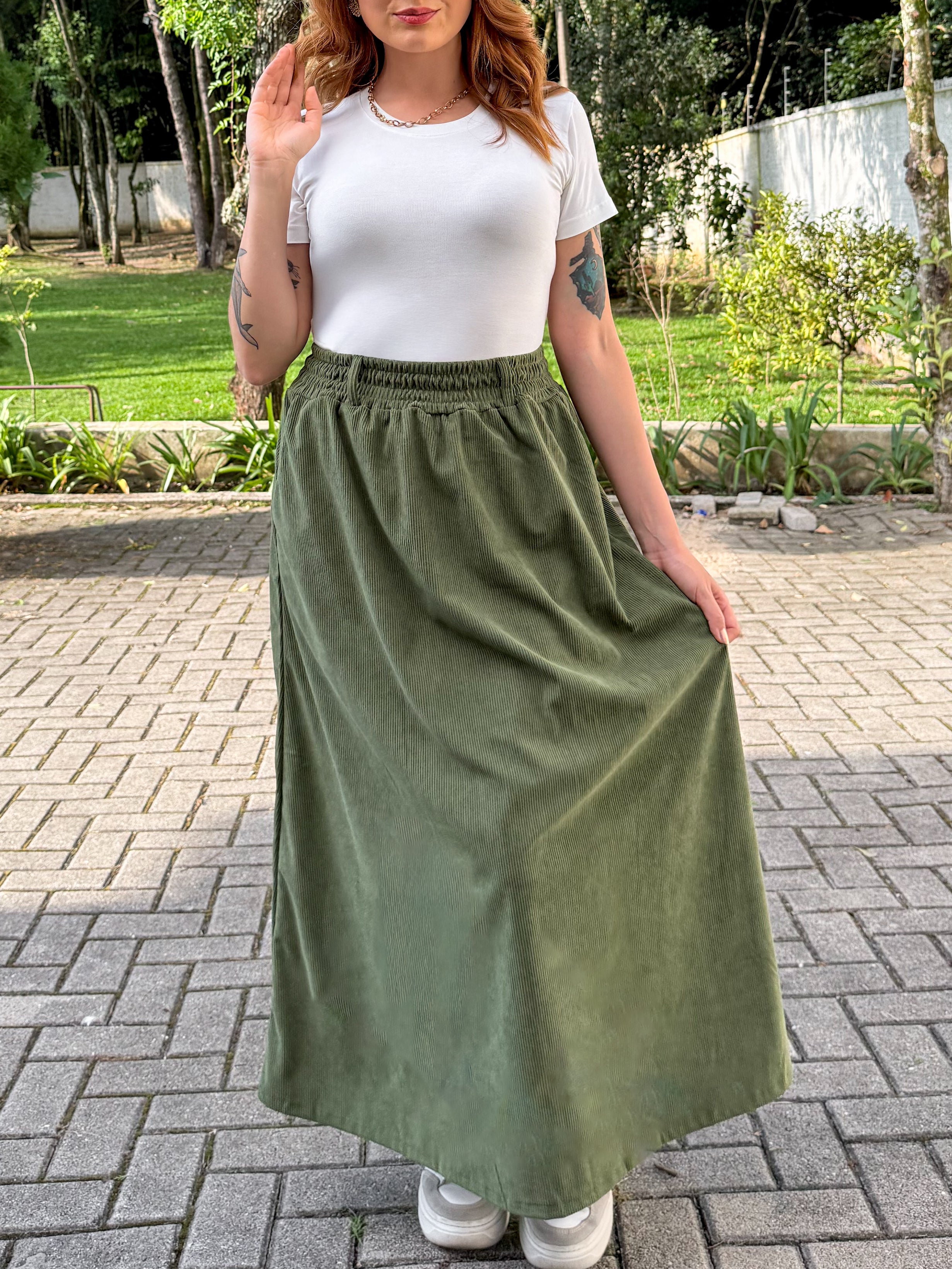 Saia Veludo Cotêle Bella