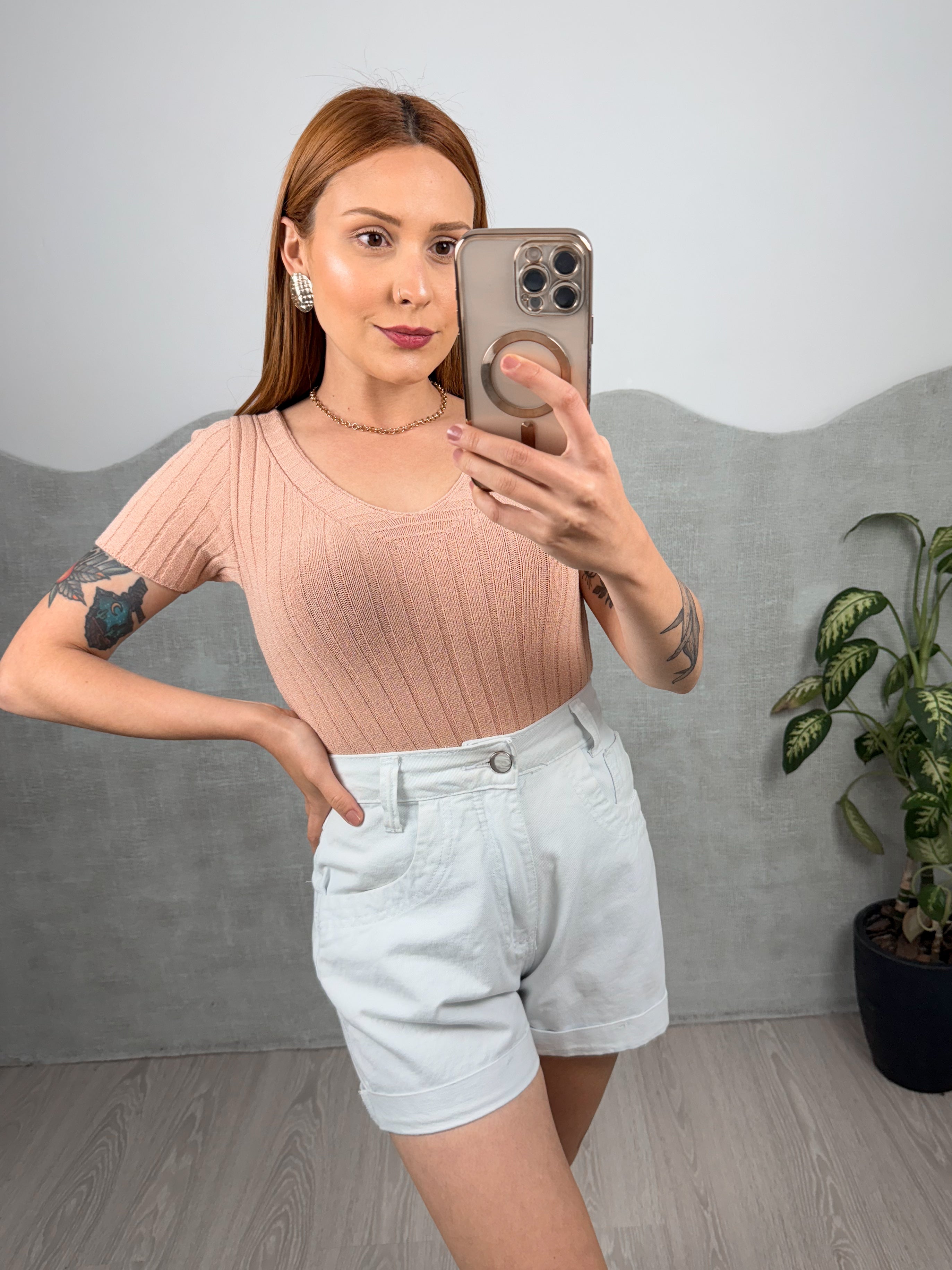 Body Tricot Decote U