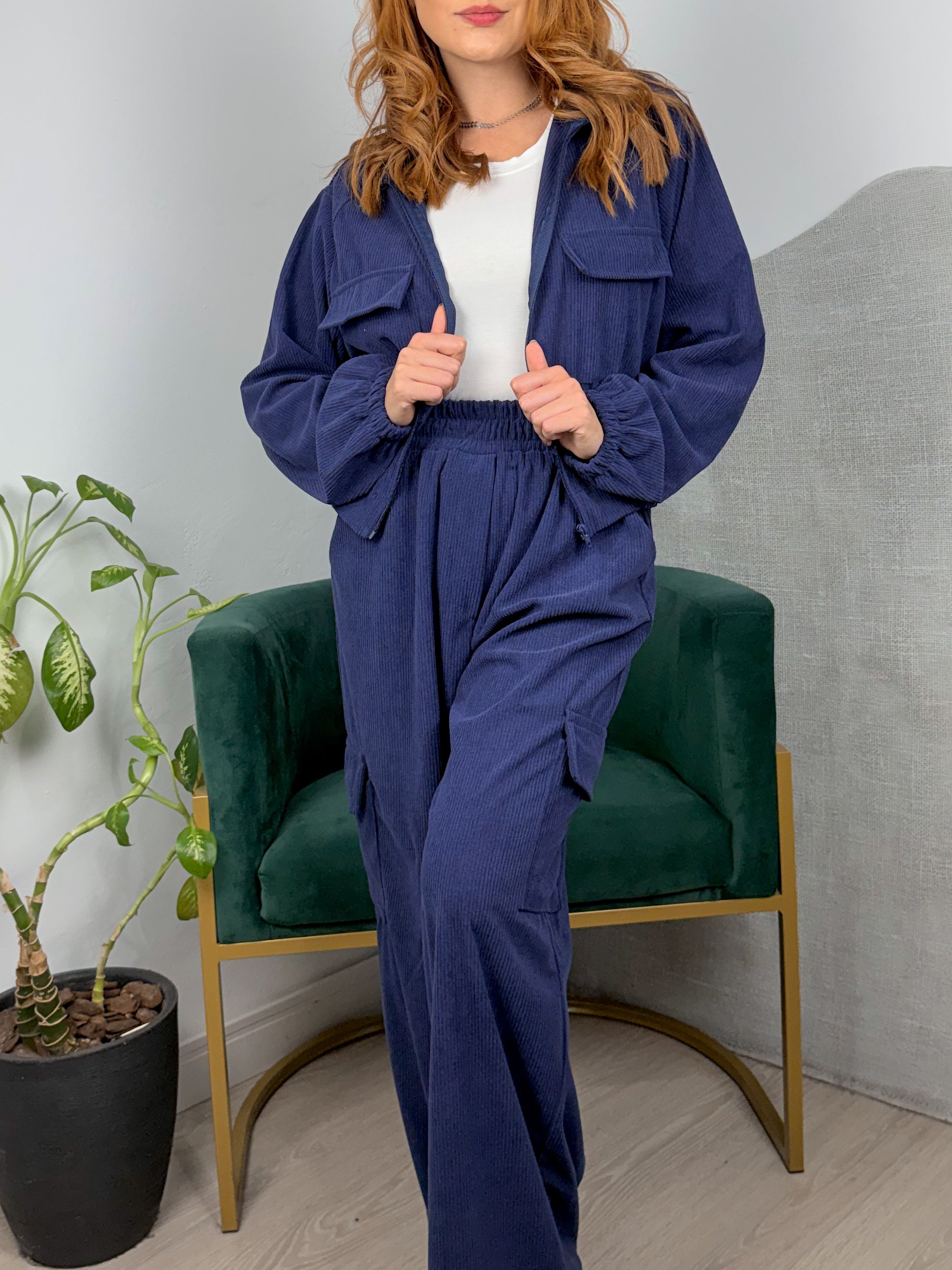 Conjunto Veludo Cotelê Isabella
