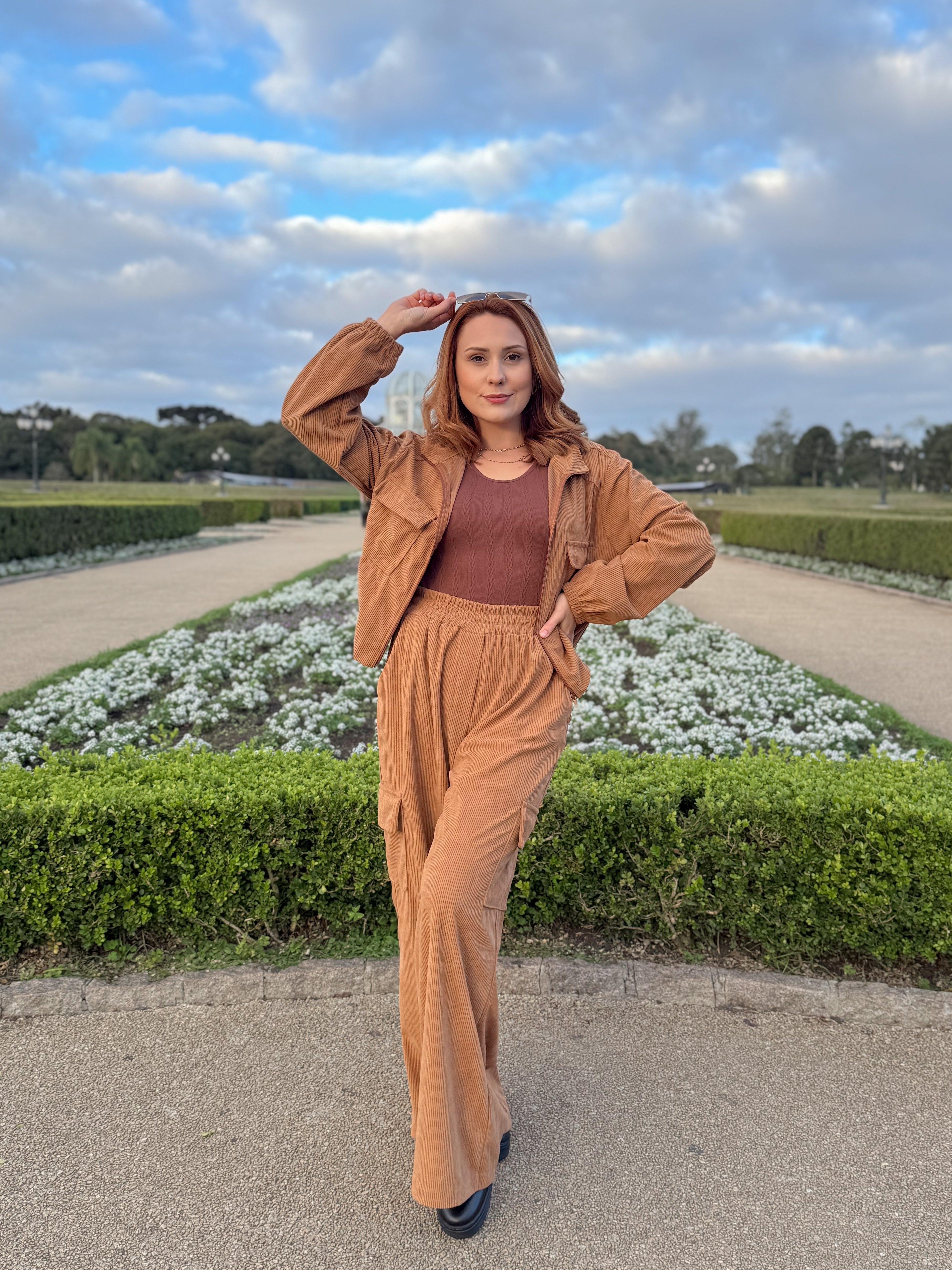Conjunto Veludo Cotelê Isabella