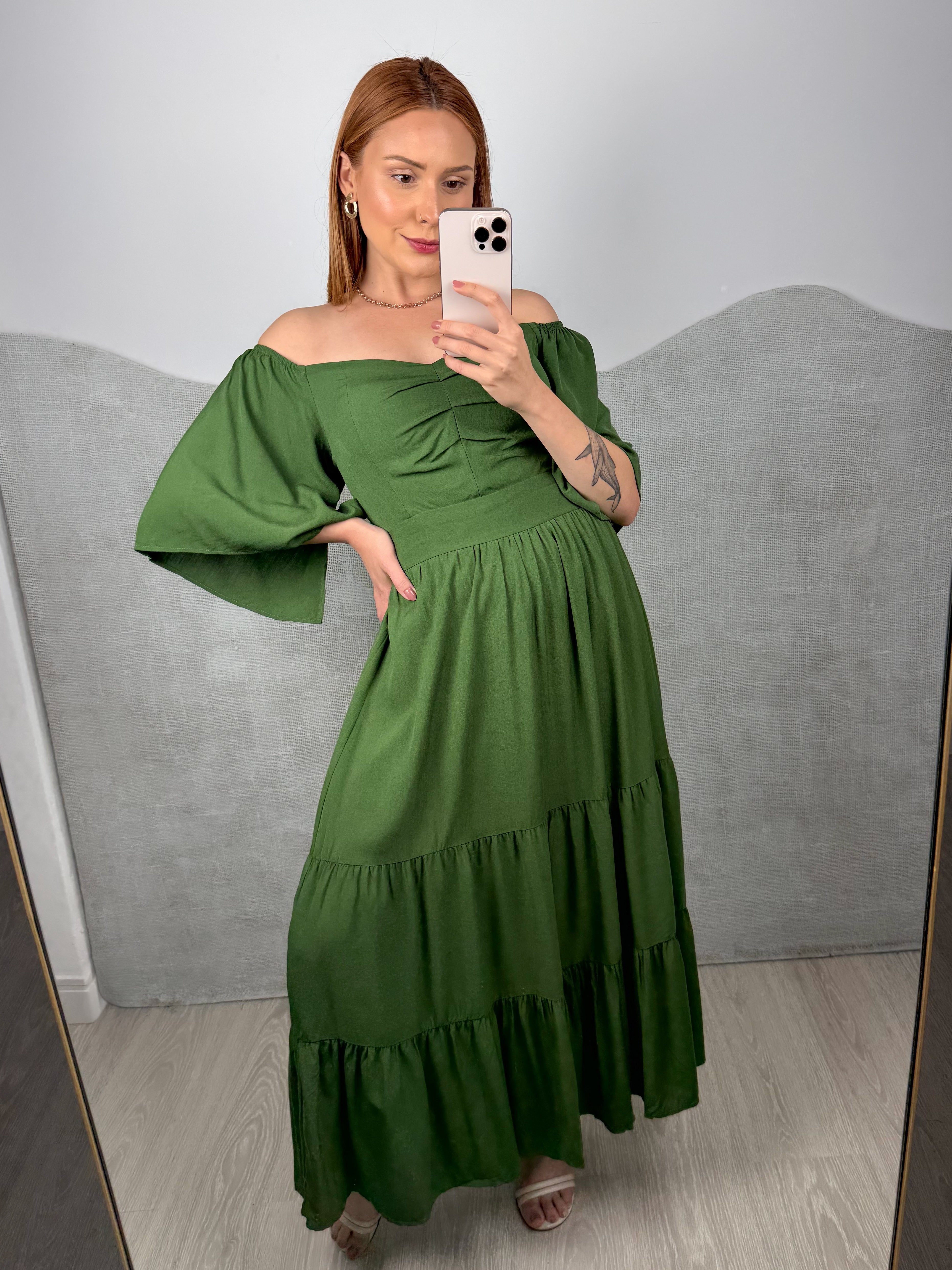 Vestido de Viscose Liso Ana