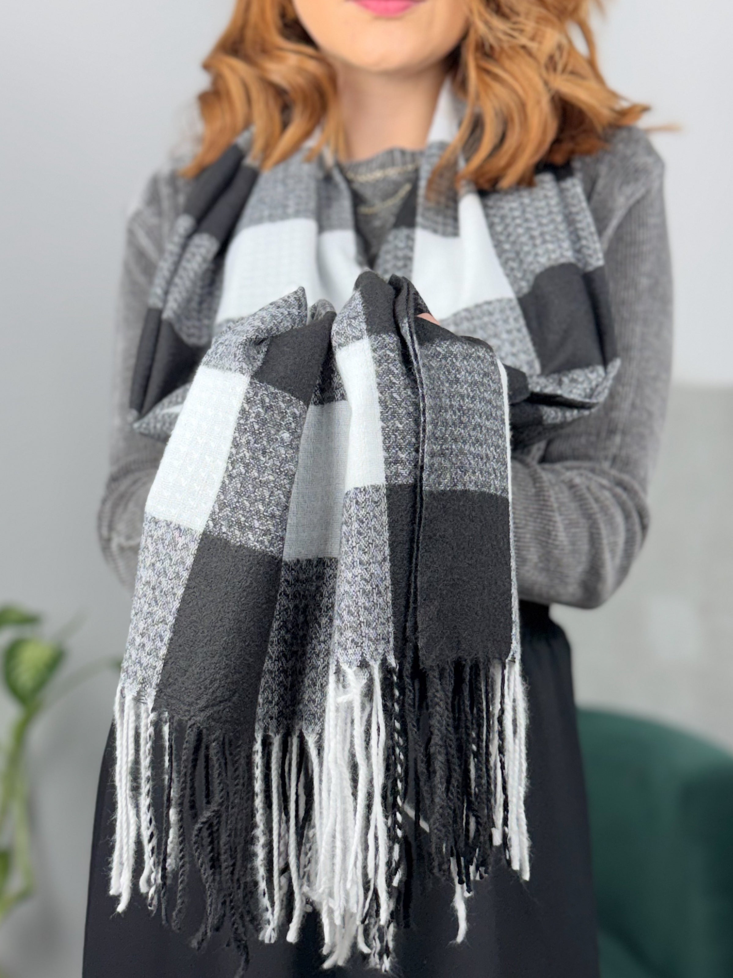 Cachecol Cashmere Xadrez