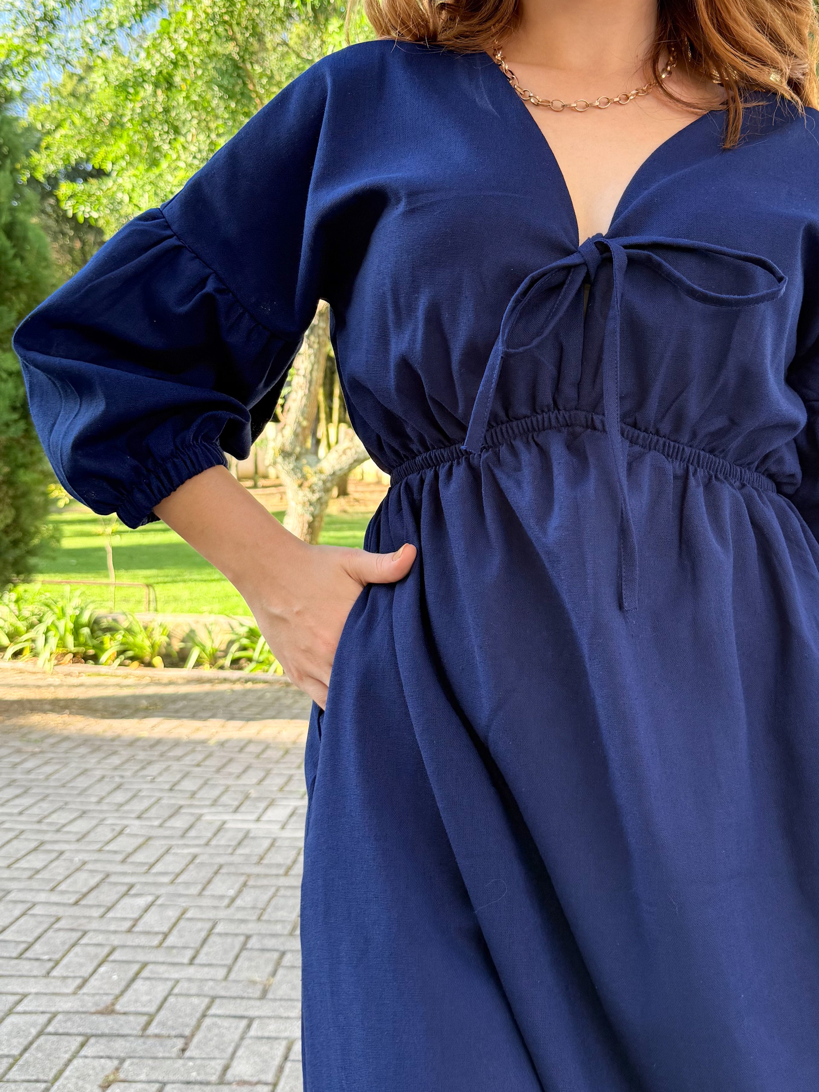 Vestido de Linho Mel