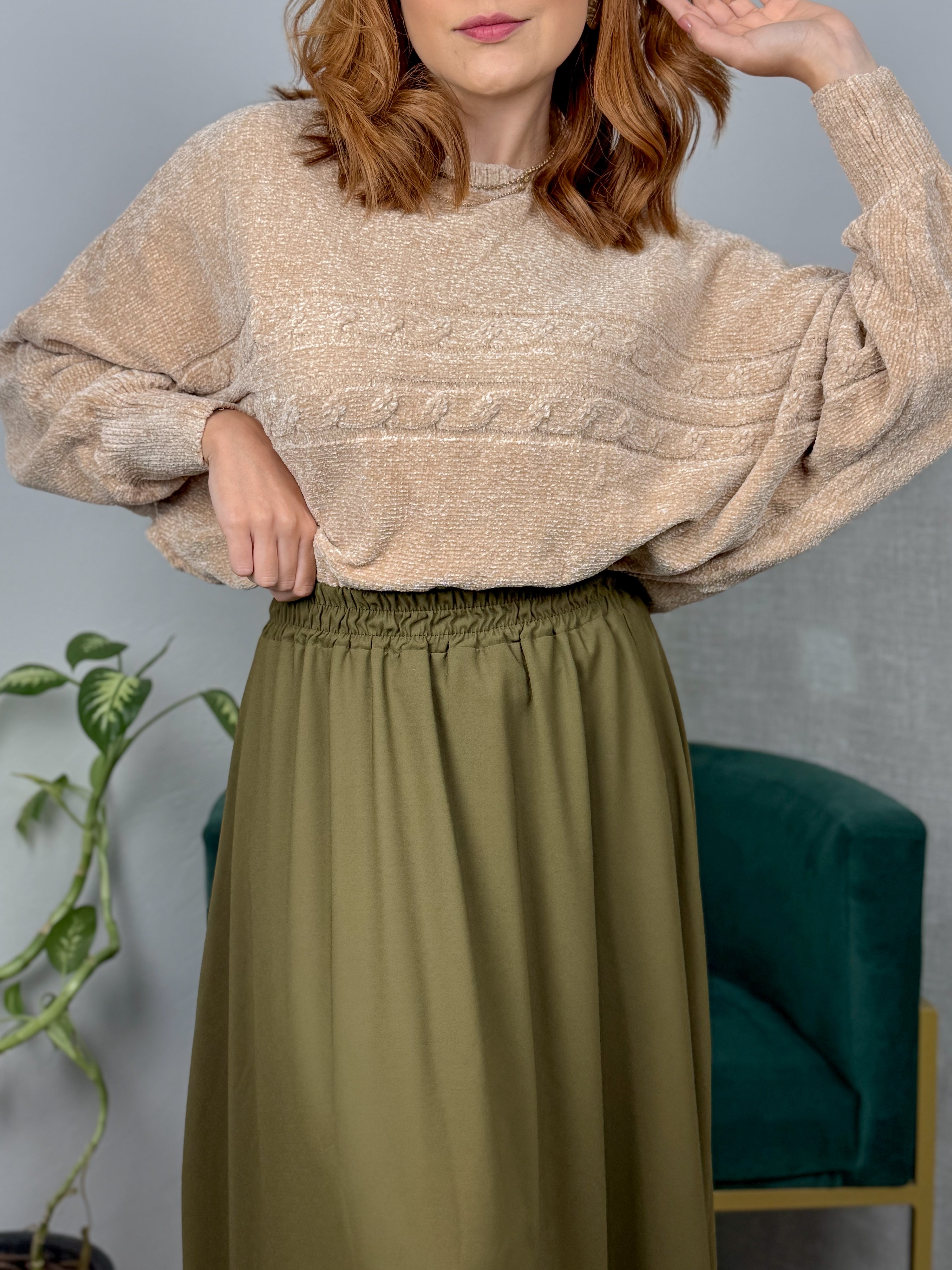 Blusa Tricot Chenille Morcego Dallas