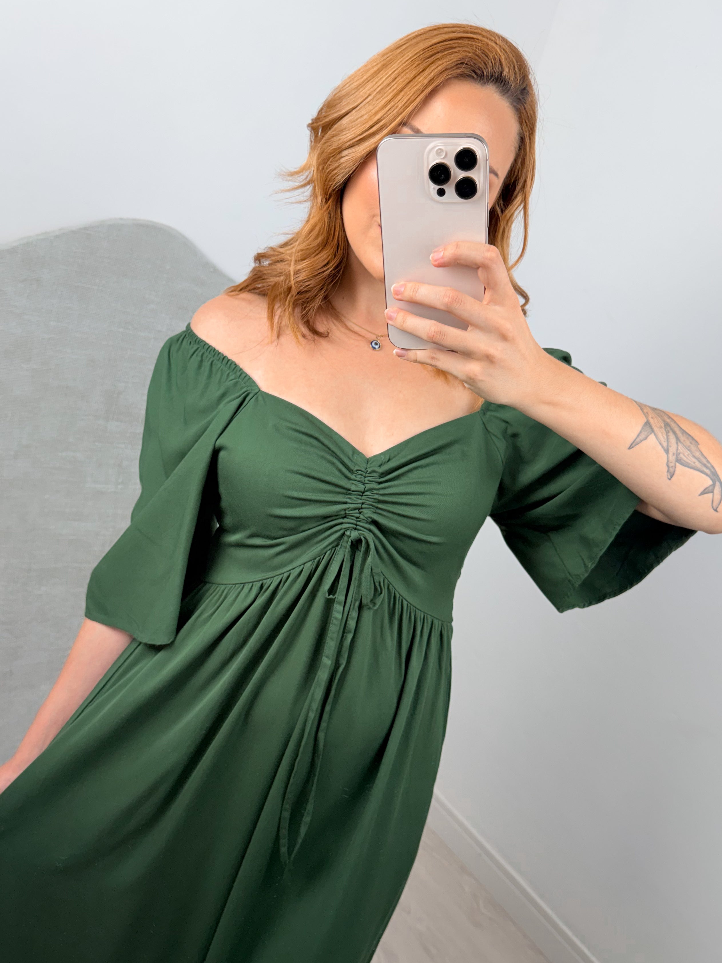 Vestido com Bolso Sol