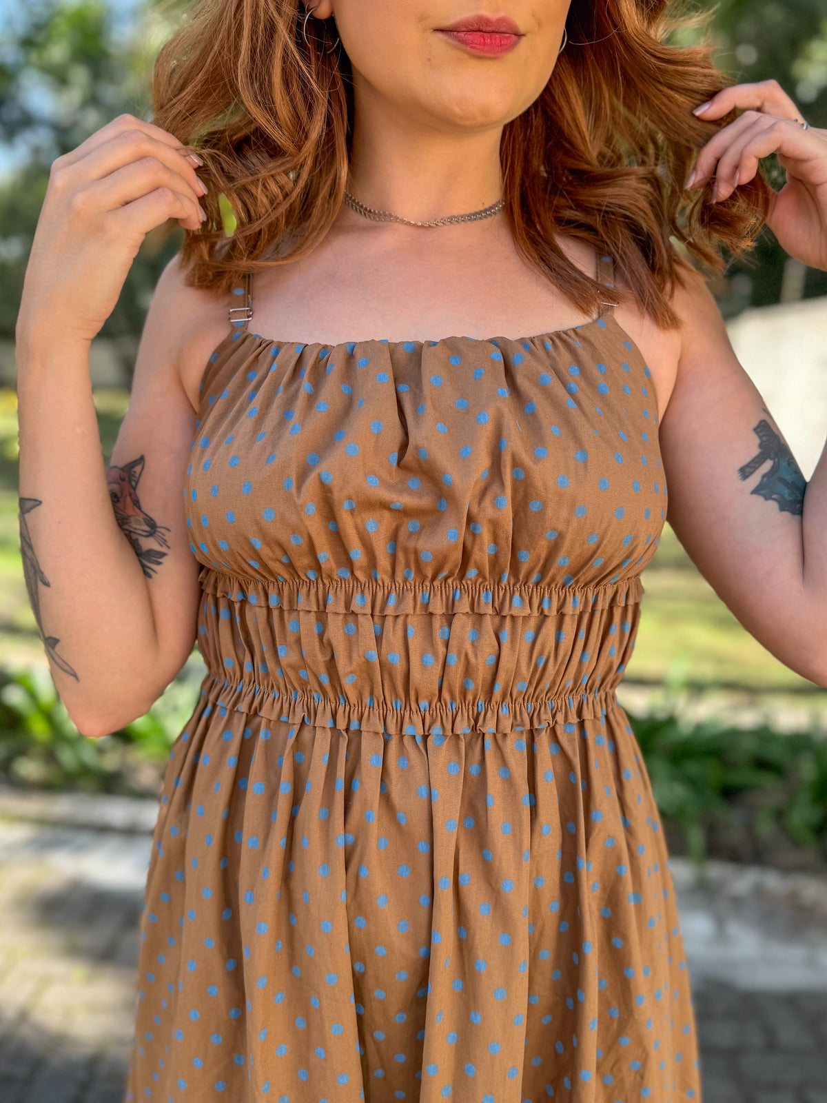 Vestido de Poá Cora