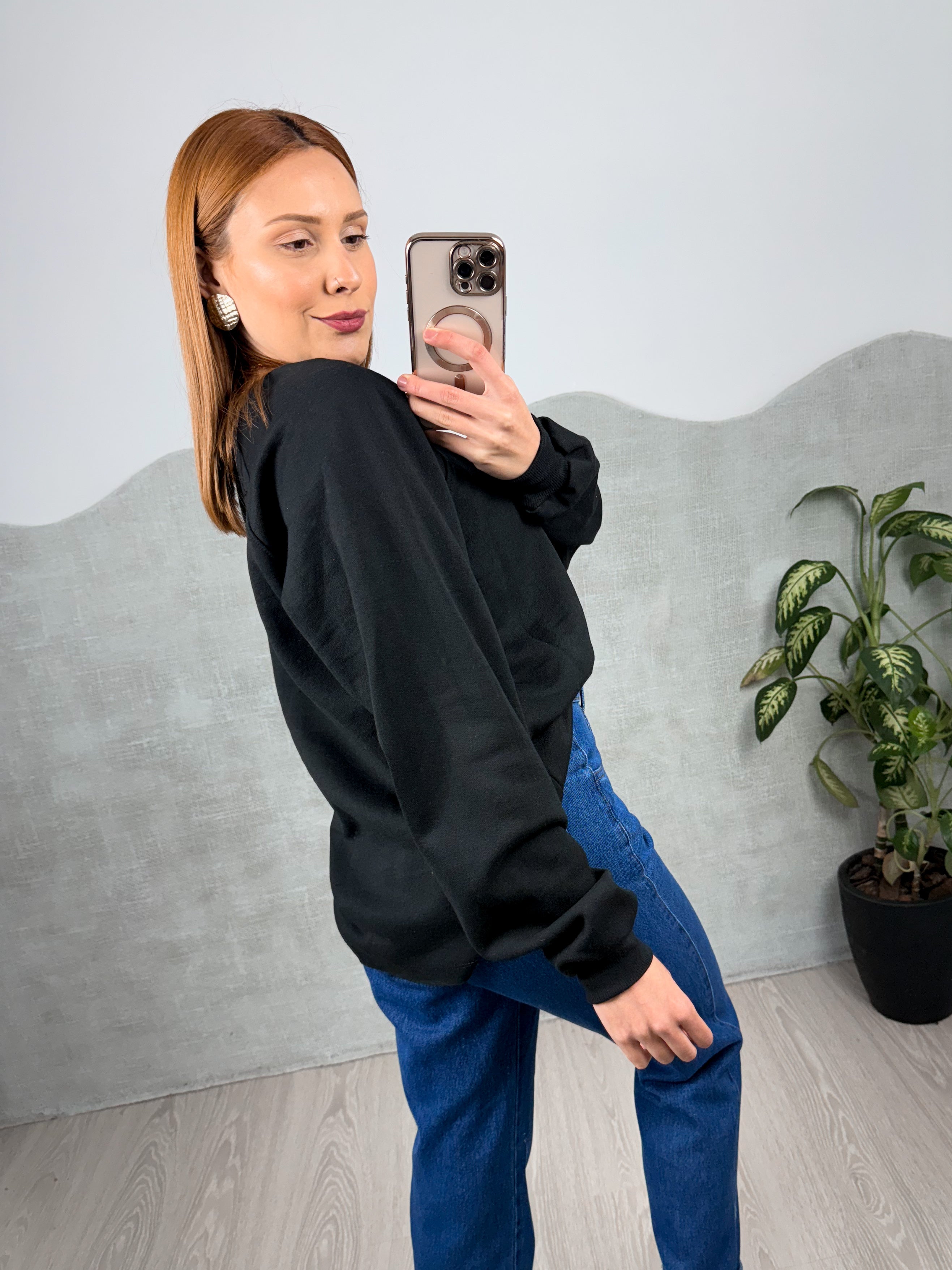 Blusa Moletom Alongada Peluciada