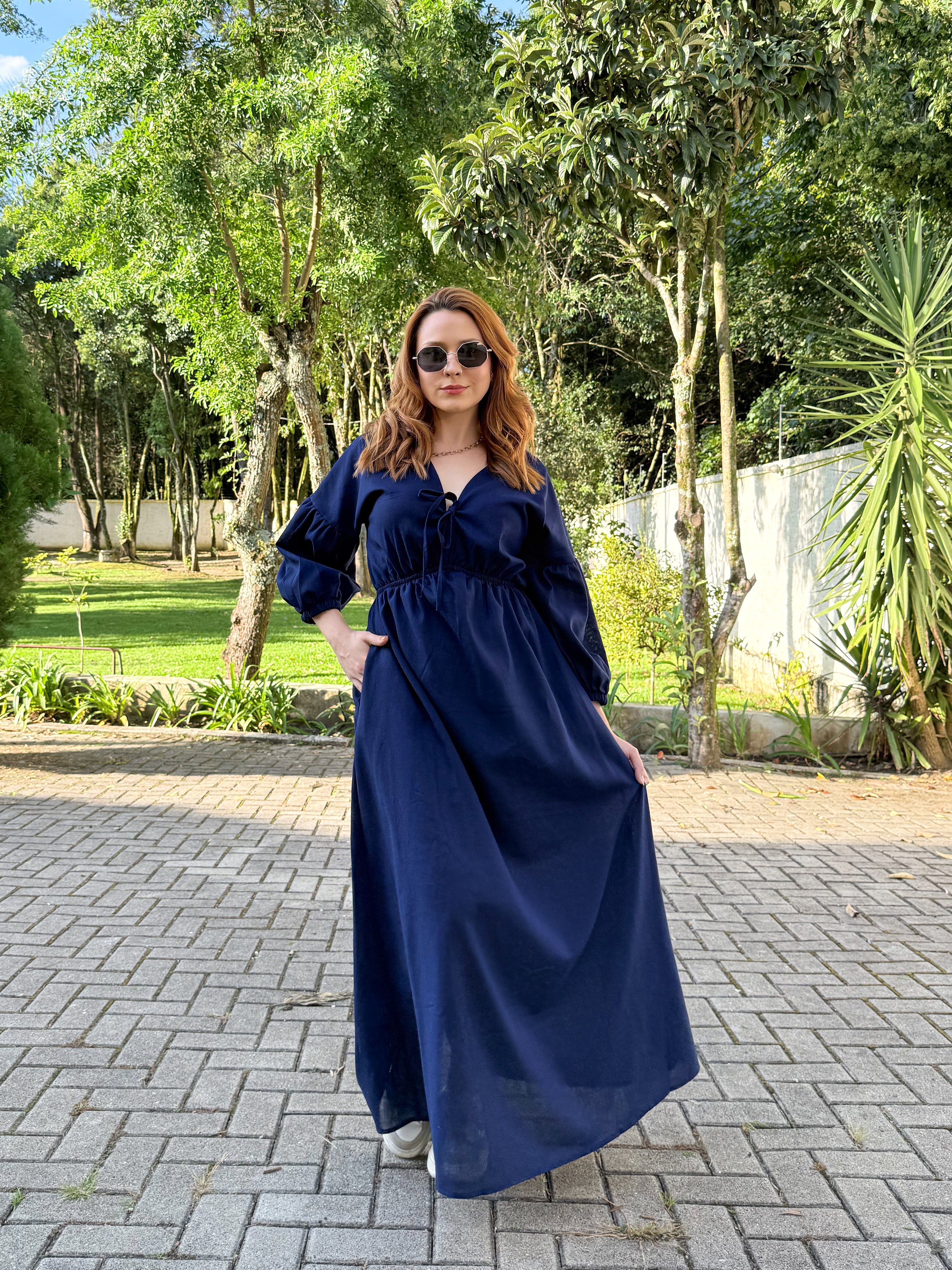 Vestido de Linho Mel
