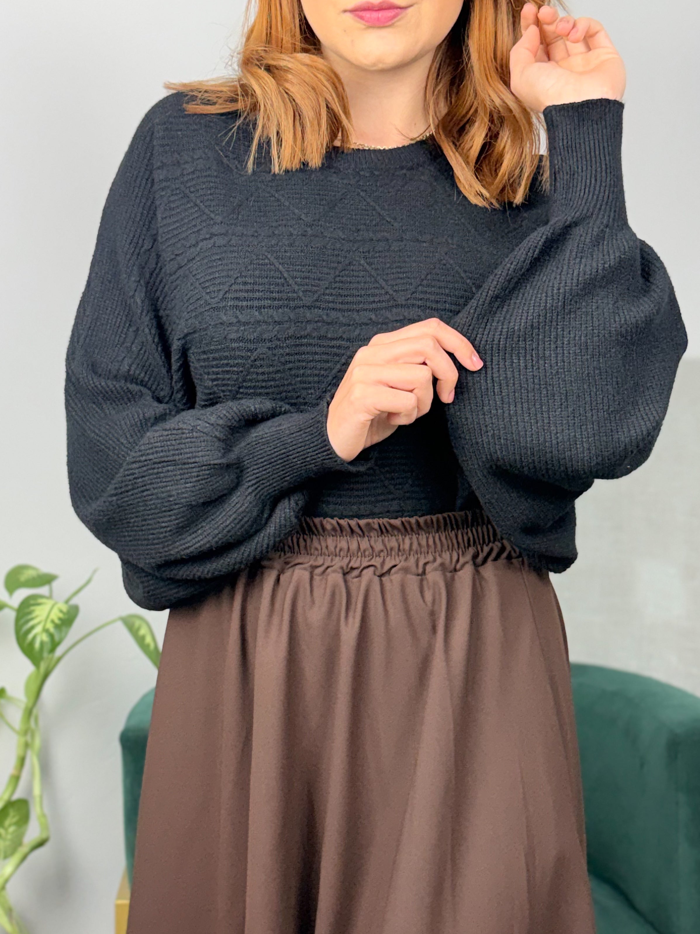 Blusa Tricot Modal Morcego Capri