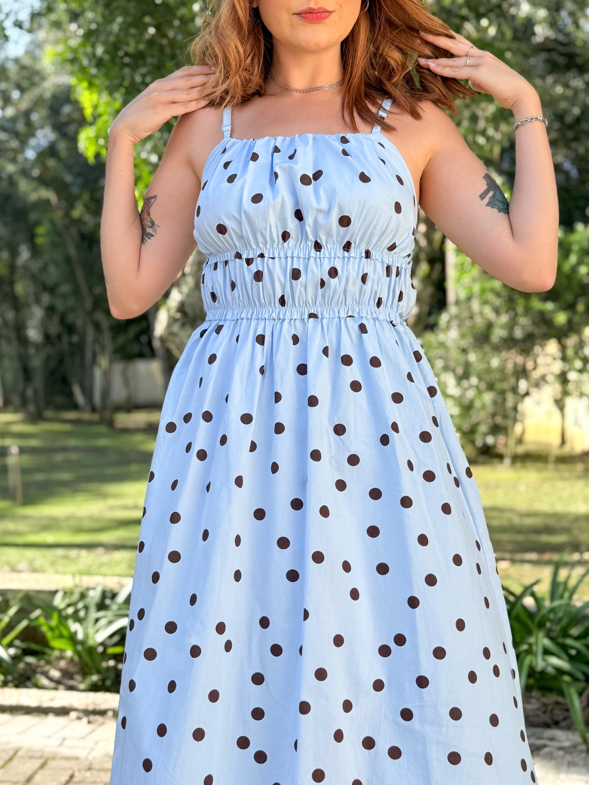 Vestido de Poá Cora