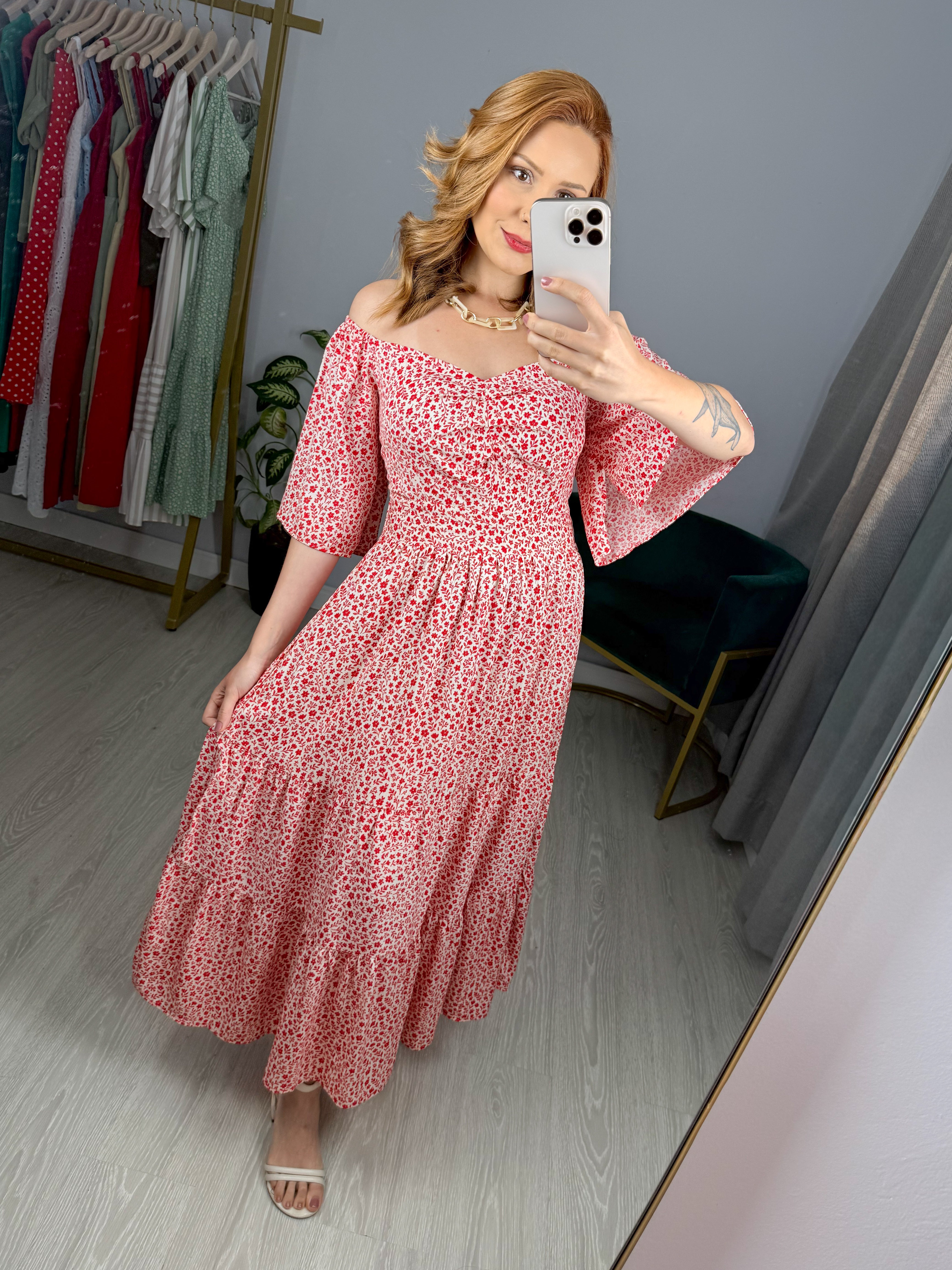 Vestido de Viscose Florzinha Ana