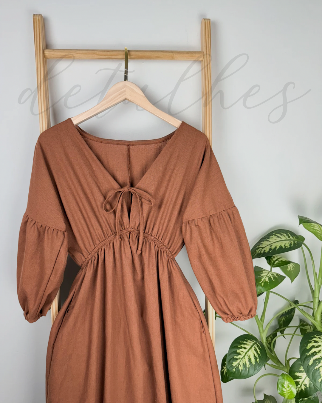 Vestido de Linho Mel