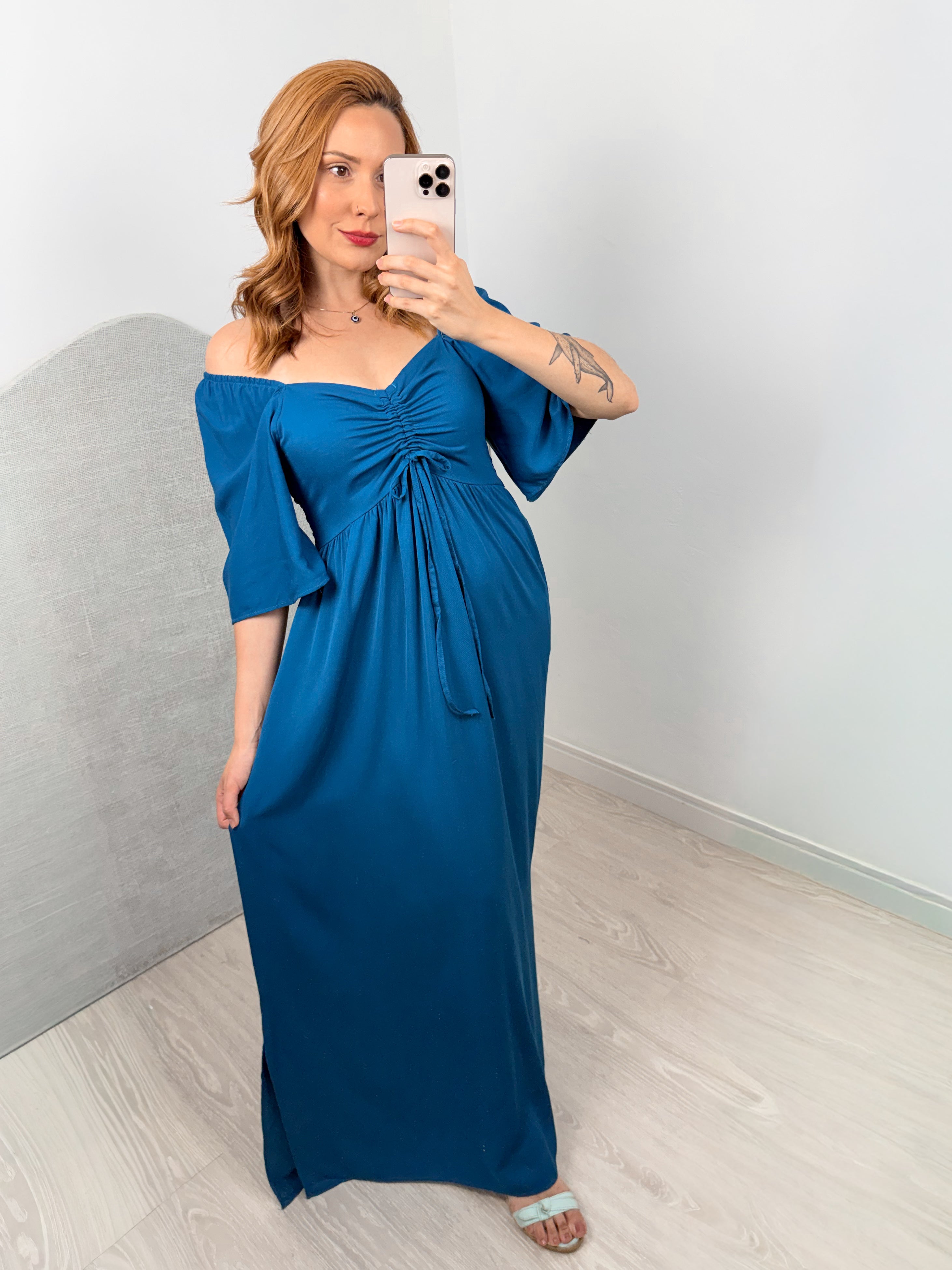 Vestido com Bolso Sol