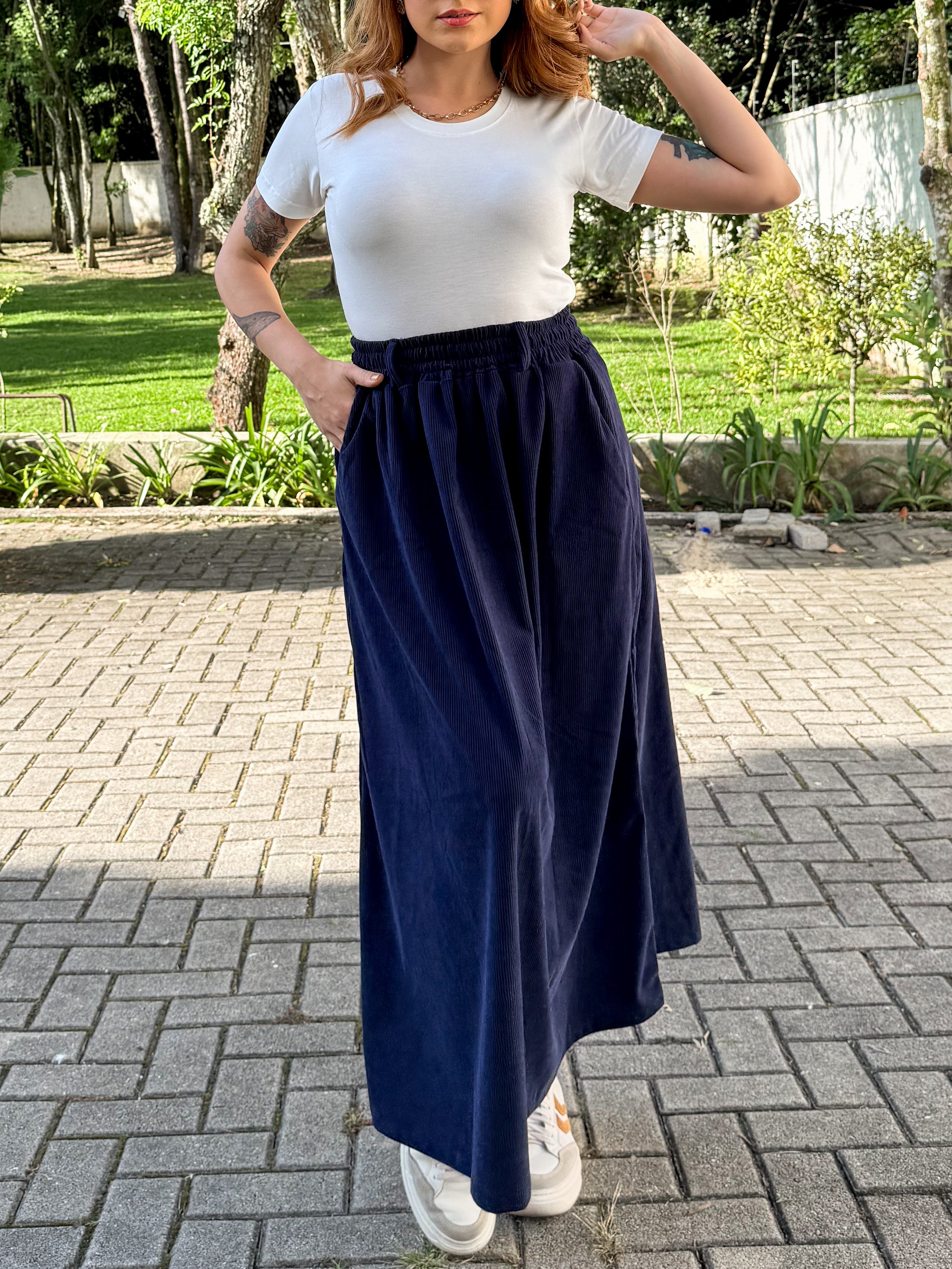 Saia Veludo Cotêle Bella