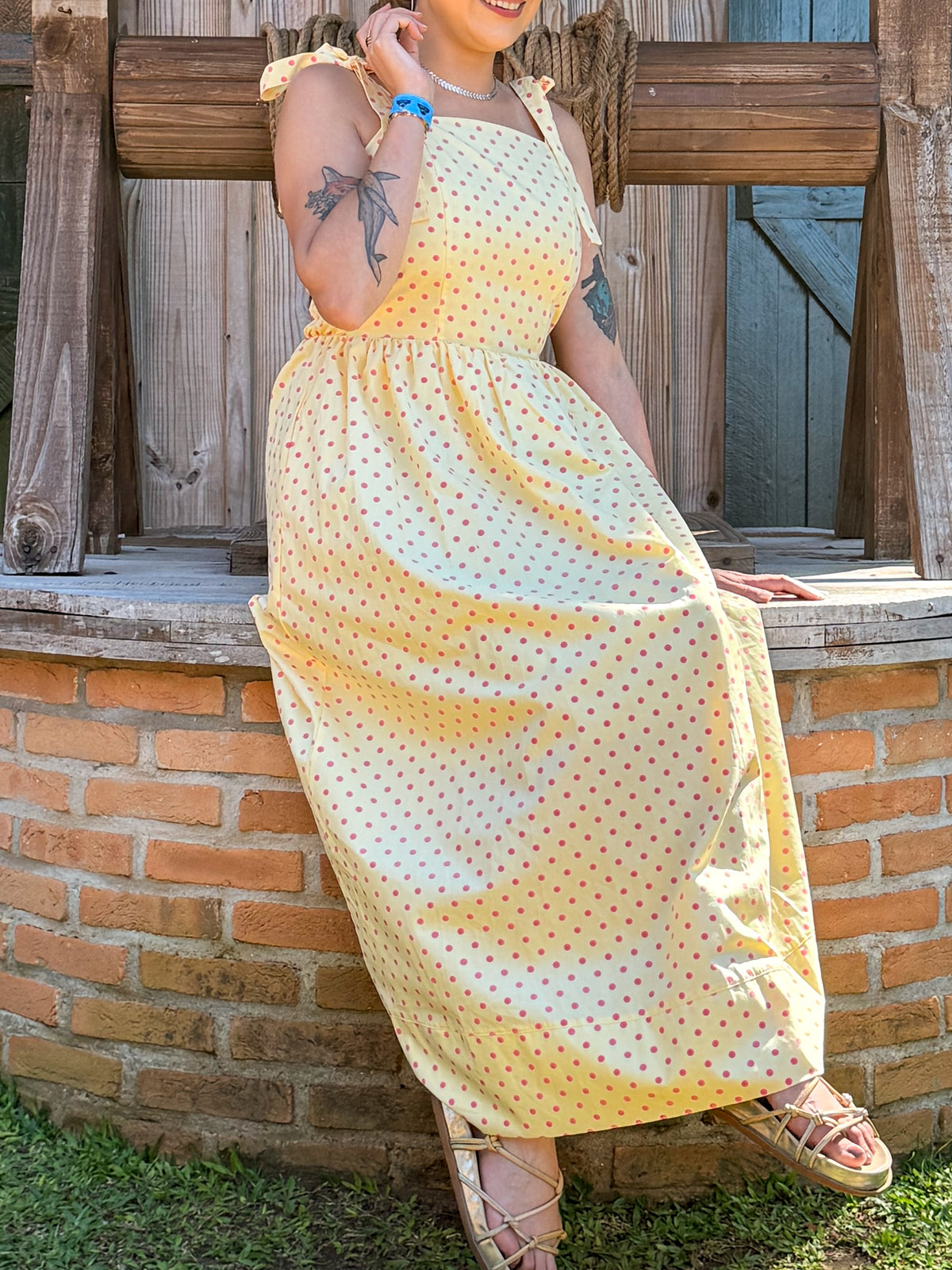 Vestido Poá Aline