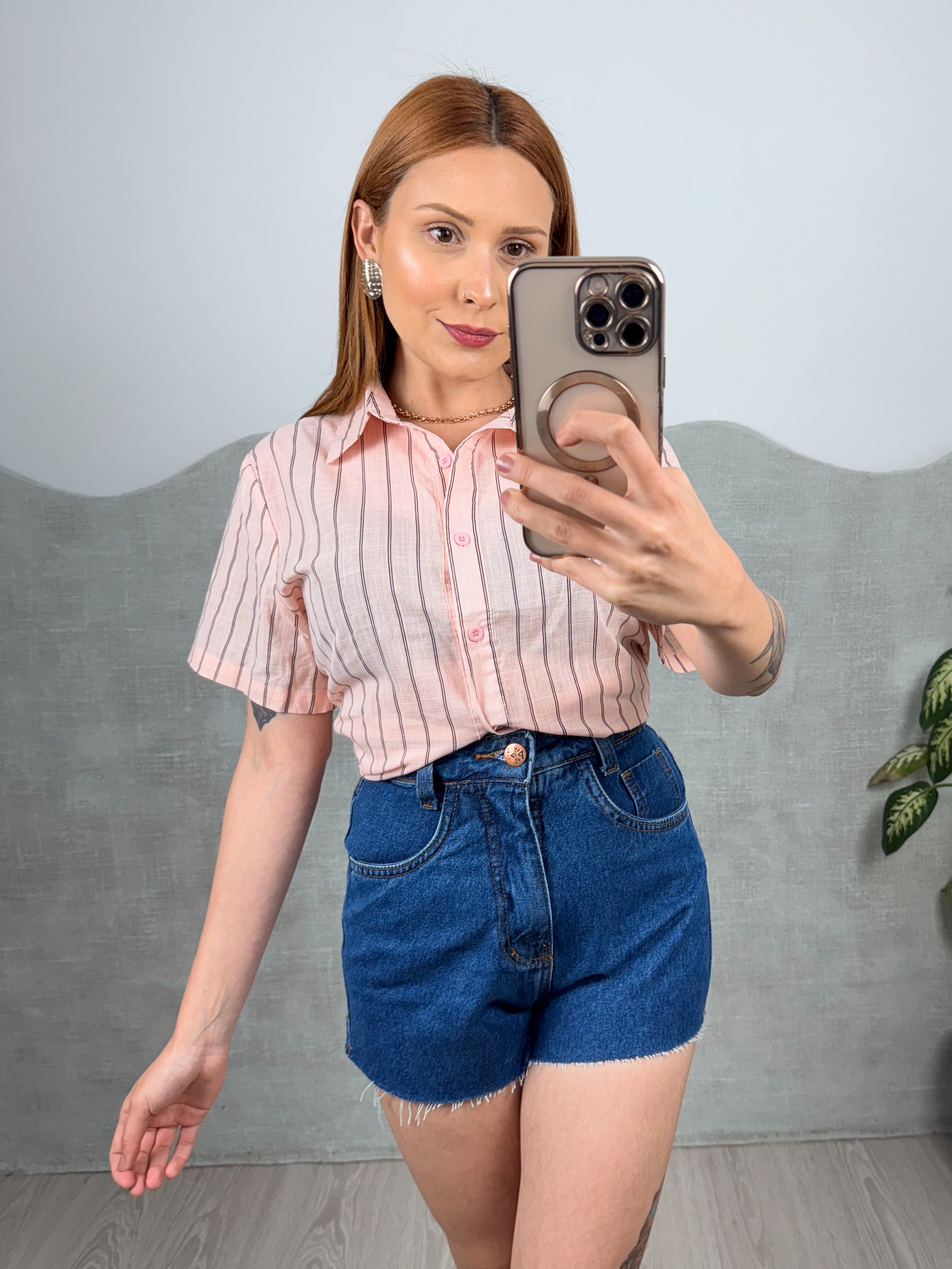 Shorts Jeans Azul